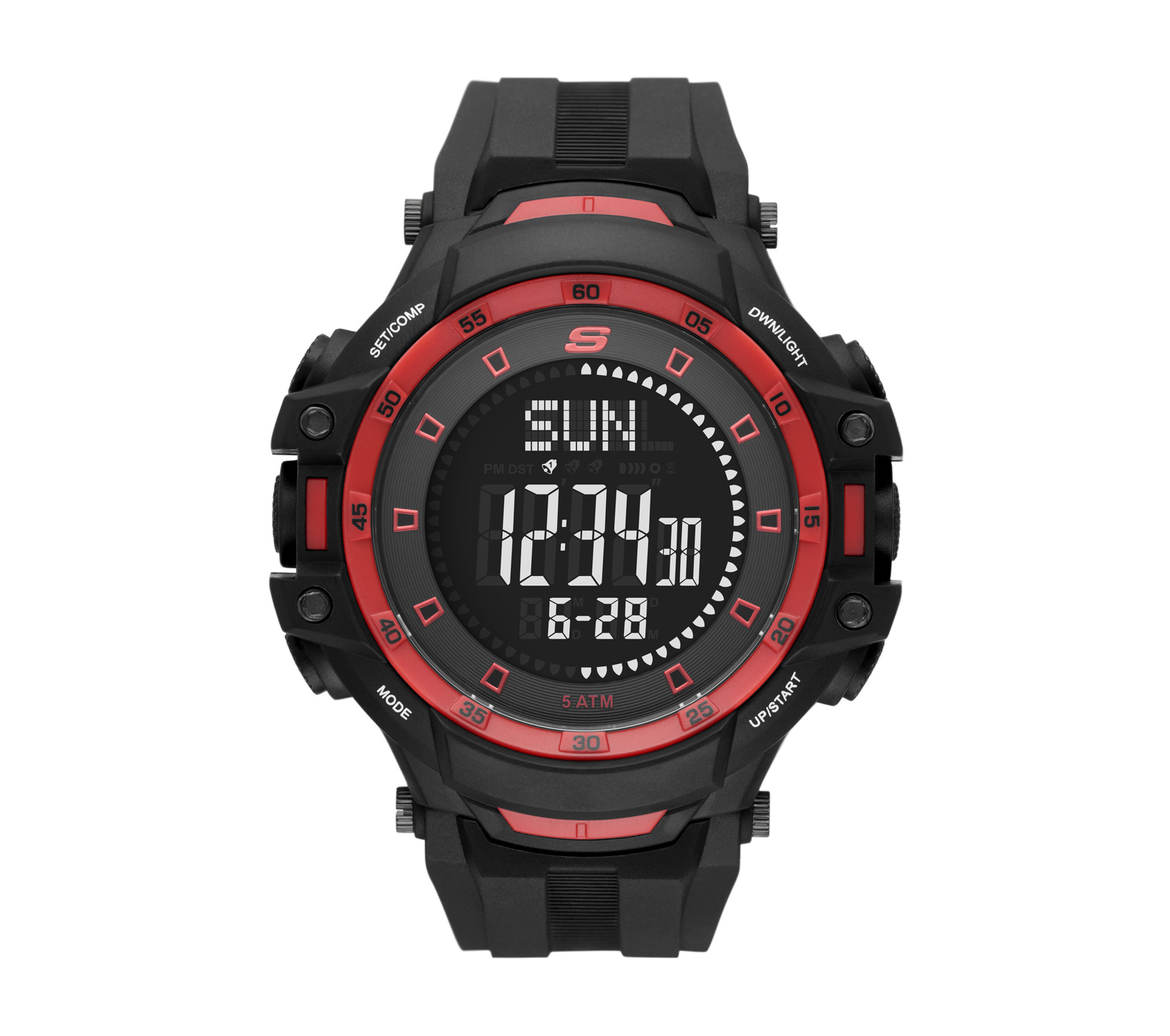 Grandpoint Black Red Watch SKECHERS