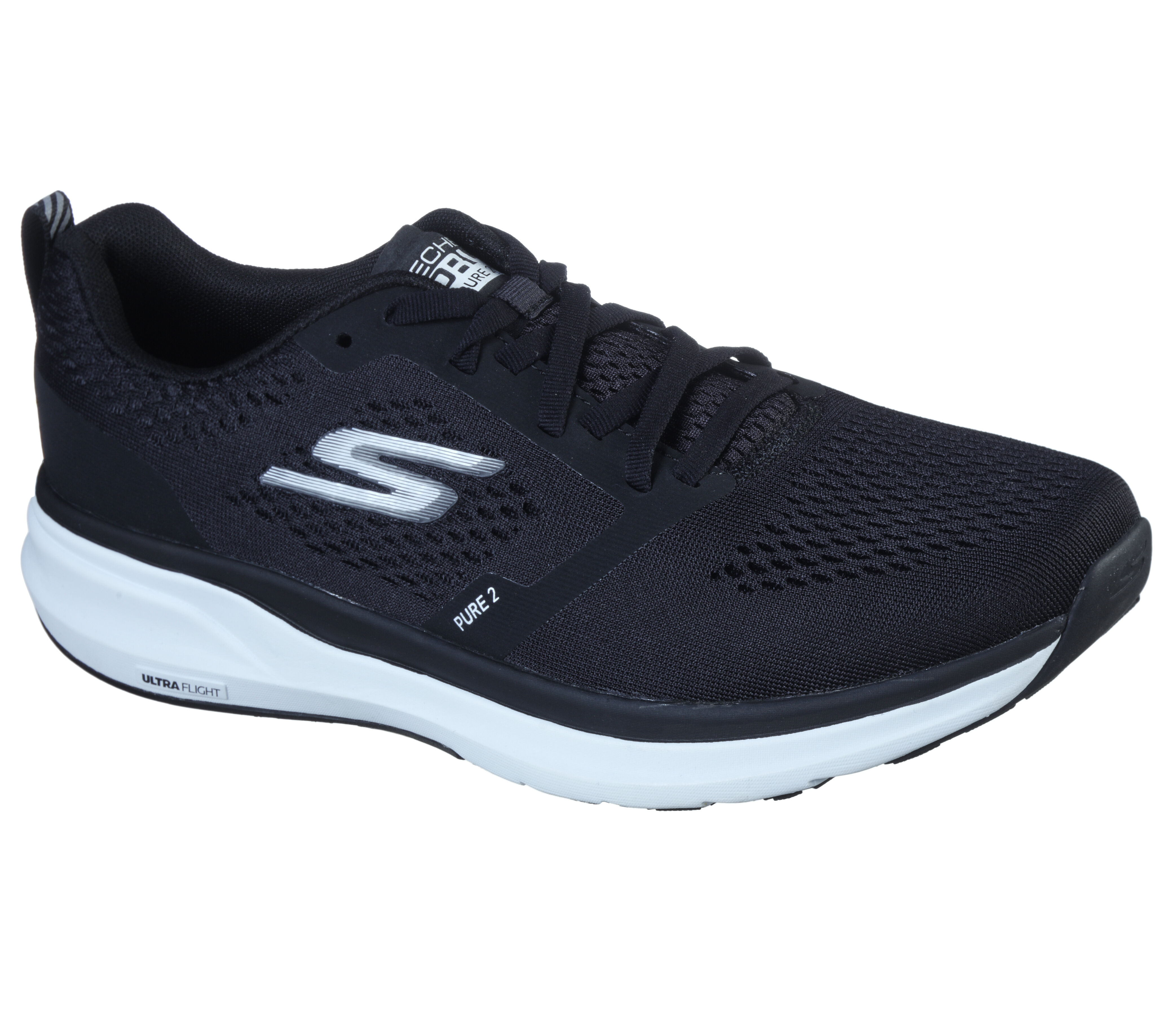 skechers all black shoes