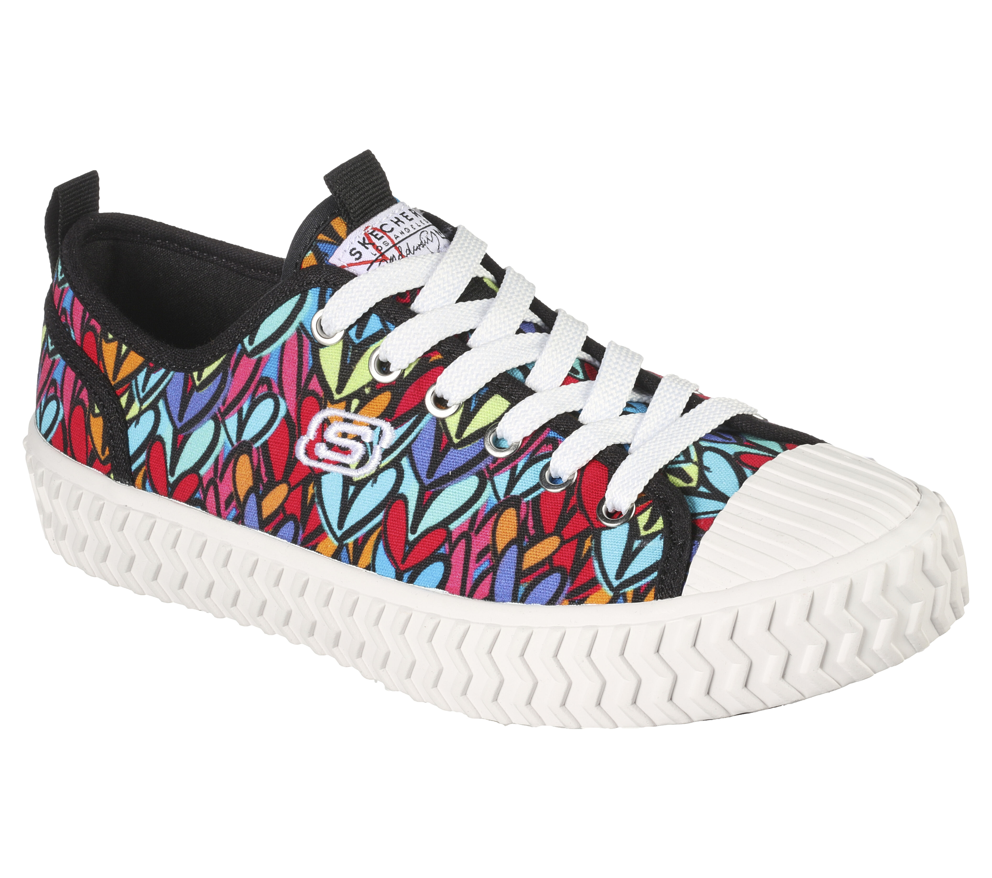 ladies black skechers shoes