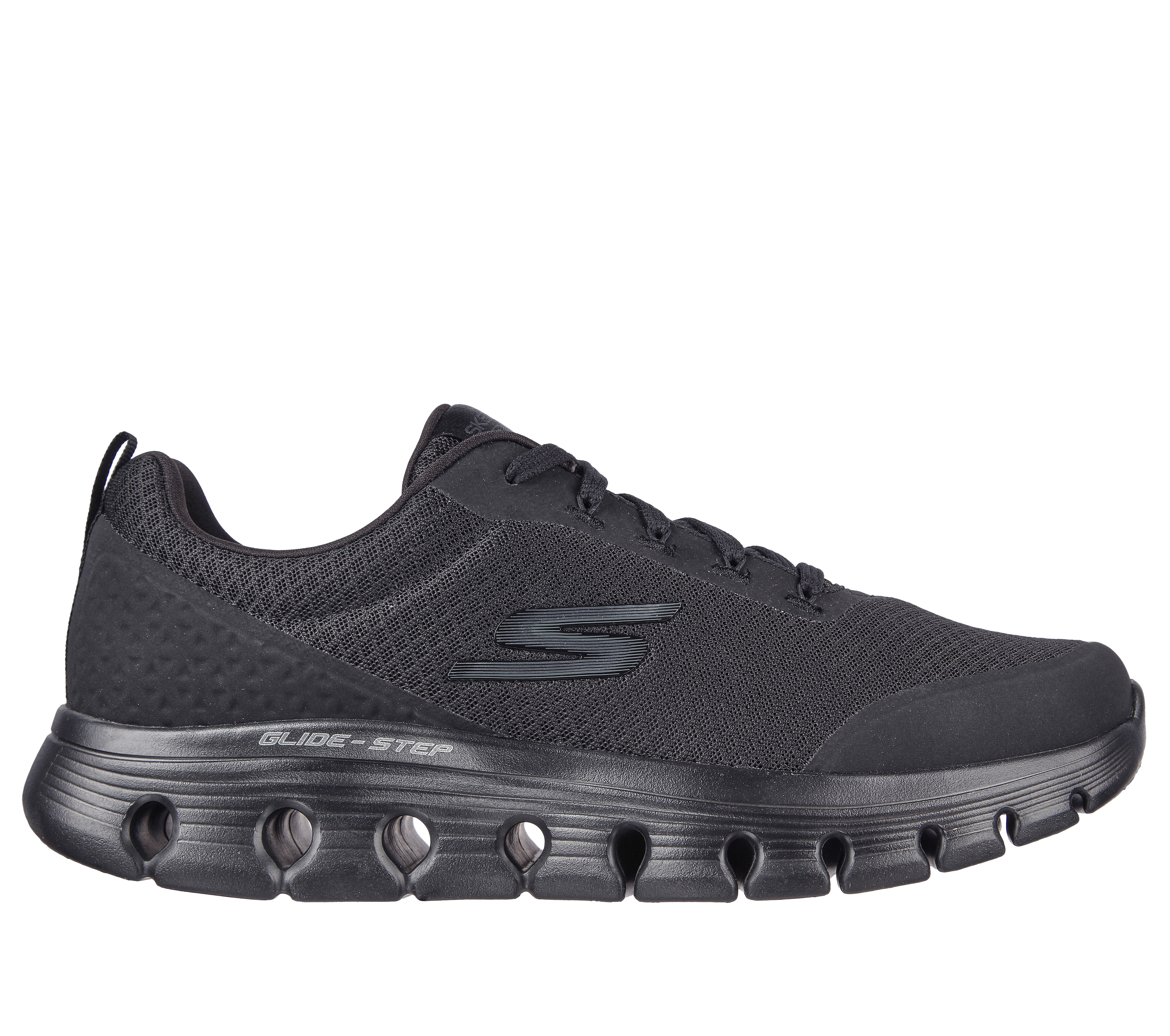 Skechers Men's Go Walk Glide-Step - Ryder Sneaker | Size 10.0 | Black | Synthetic/Textile | Vegan
