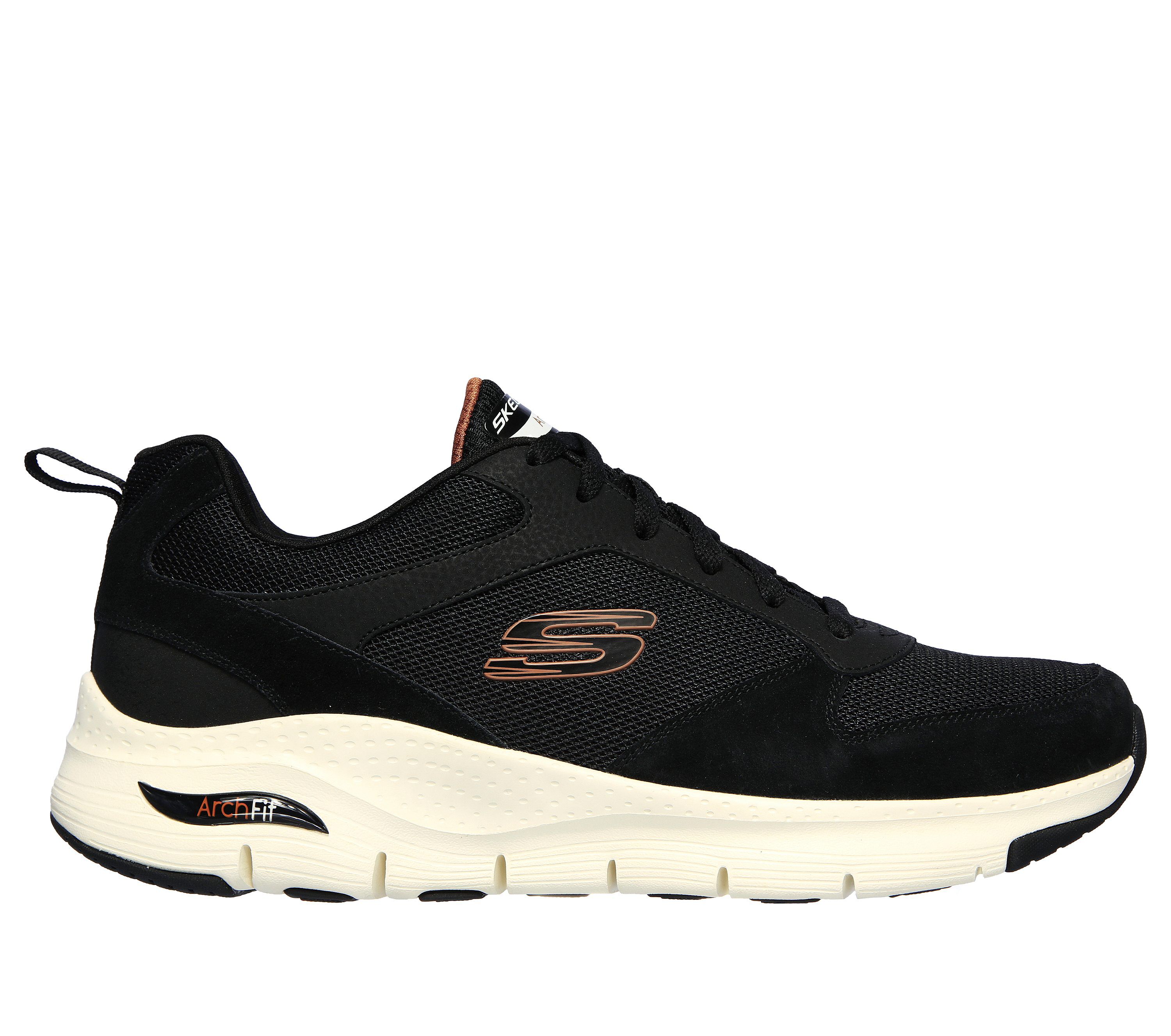 skechers white mens trainers