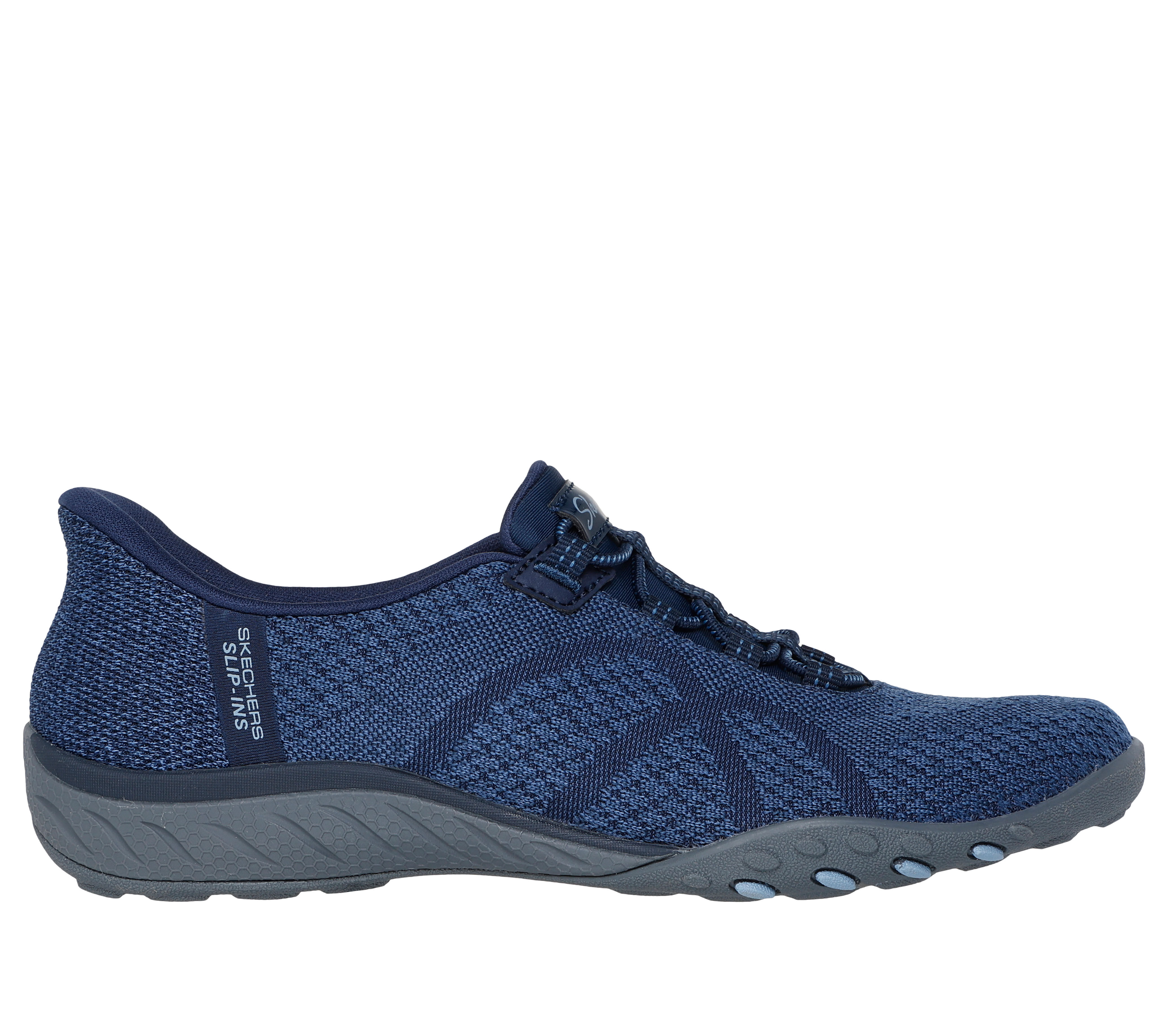 【返品交換不可】 Skechers Waves Knitty - Breathe-Easy Slip-ins: 靴