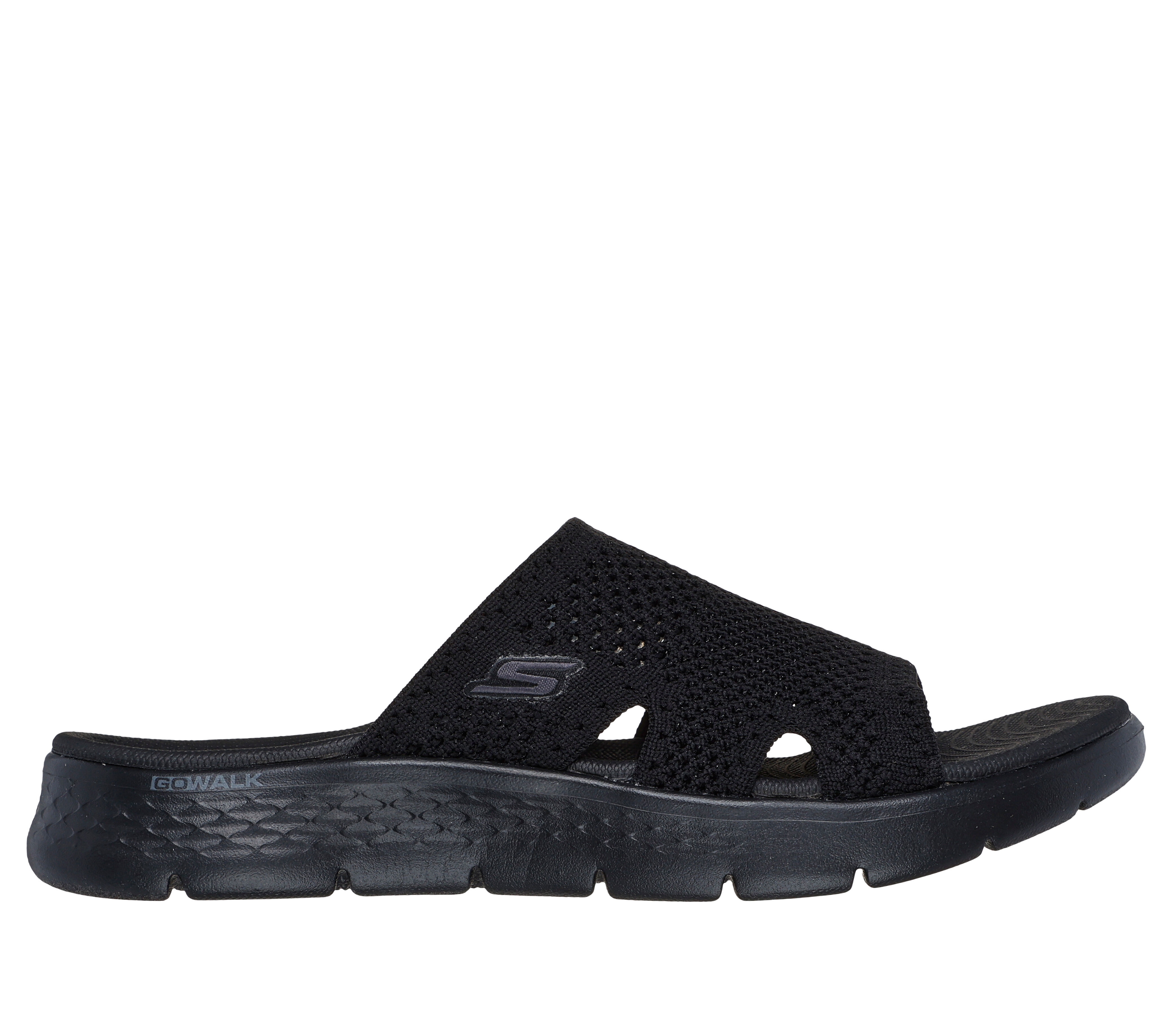 Skechers womens top black sandals