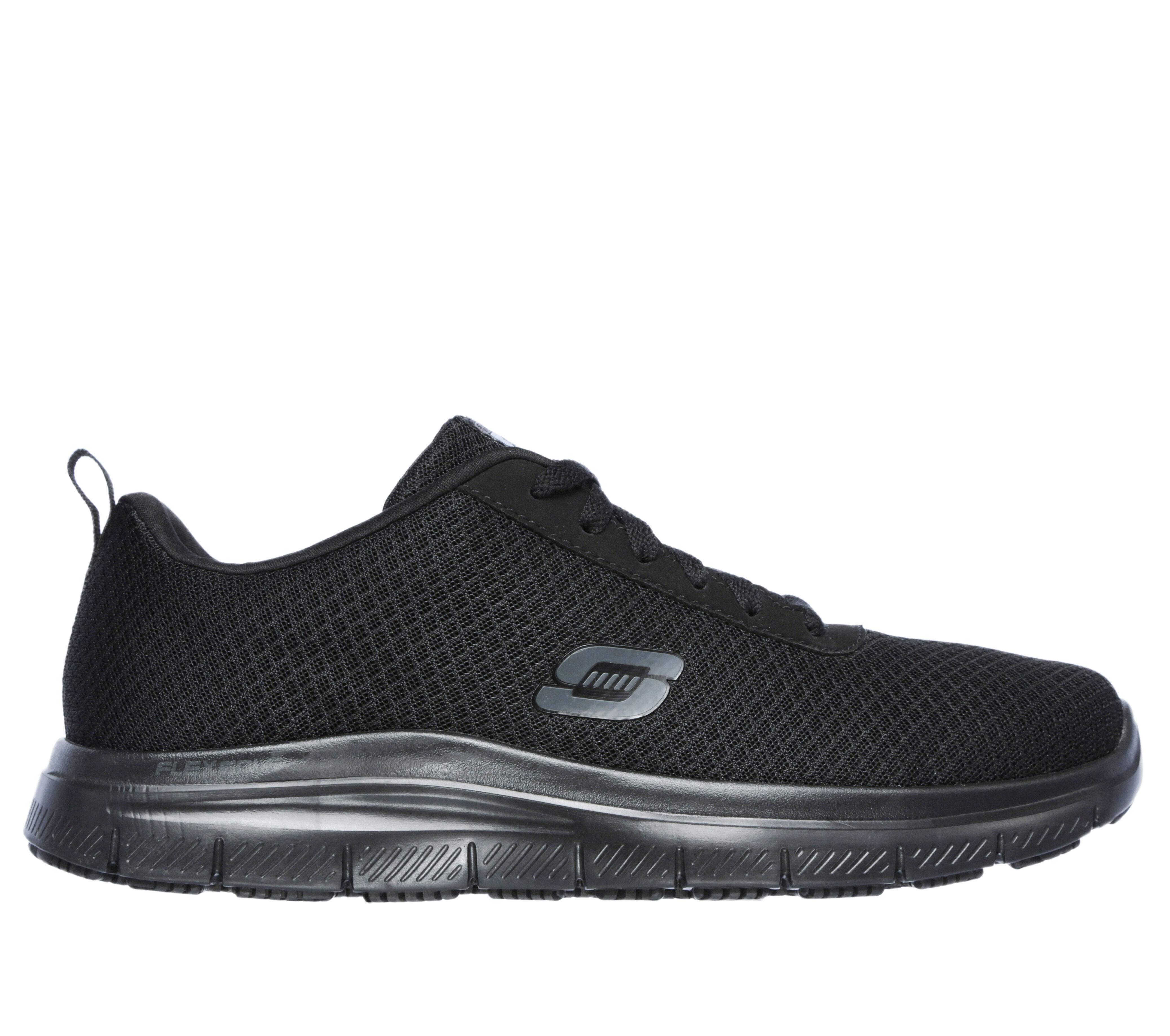 skechers flex advantage black running shoes