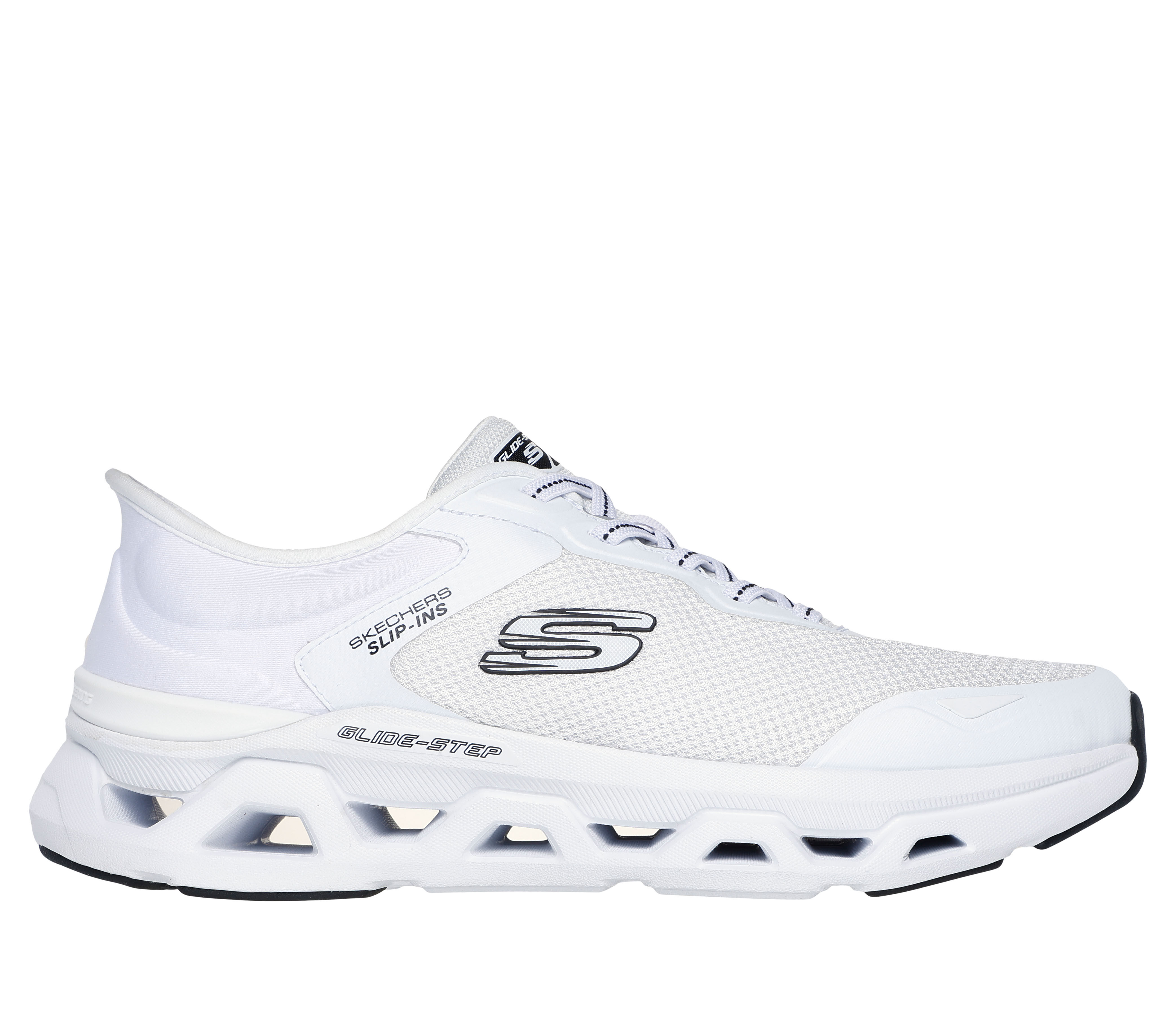 Skechers white plimsolls on sale