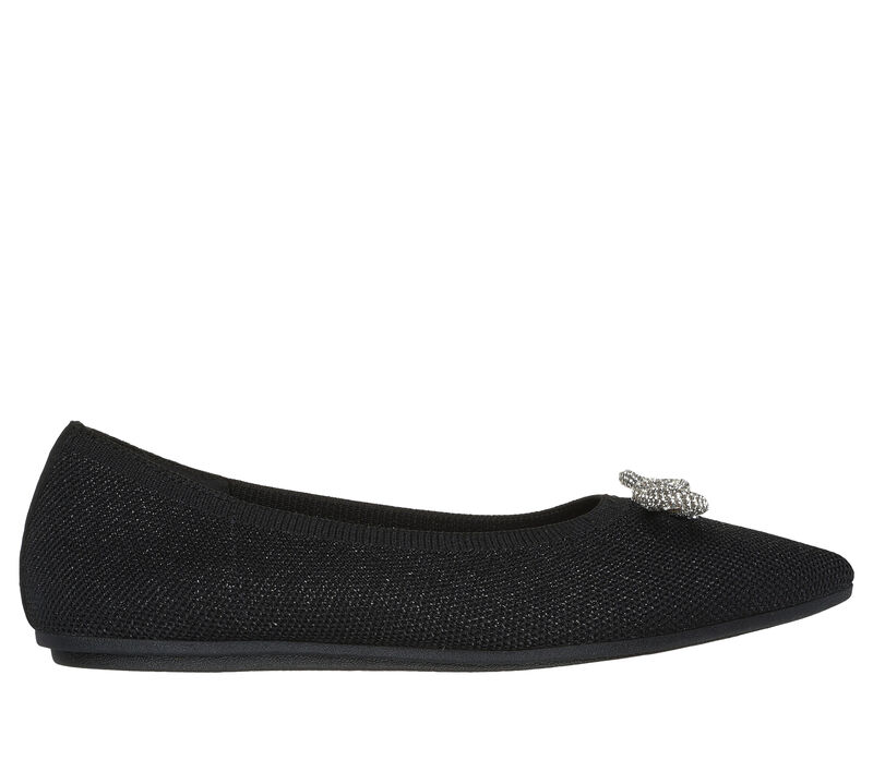 skechers womens black flats
