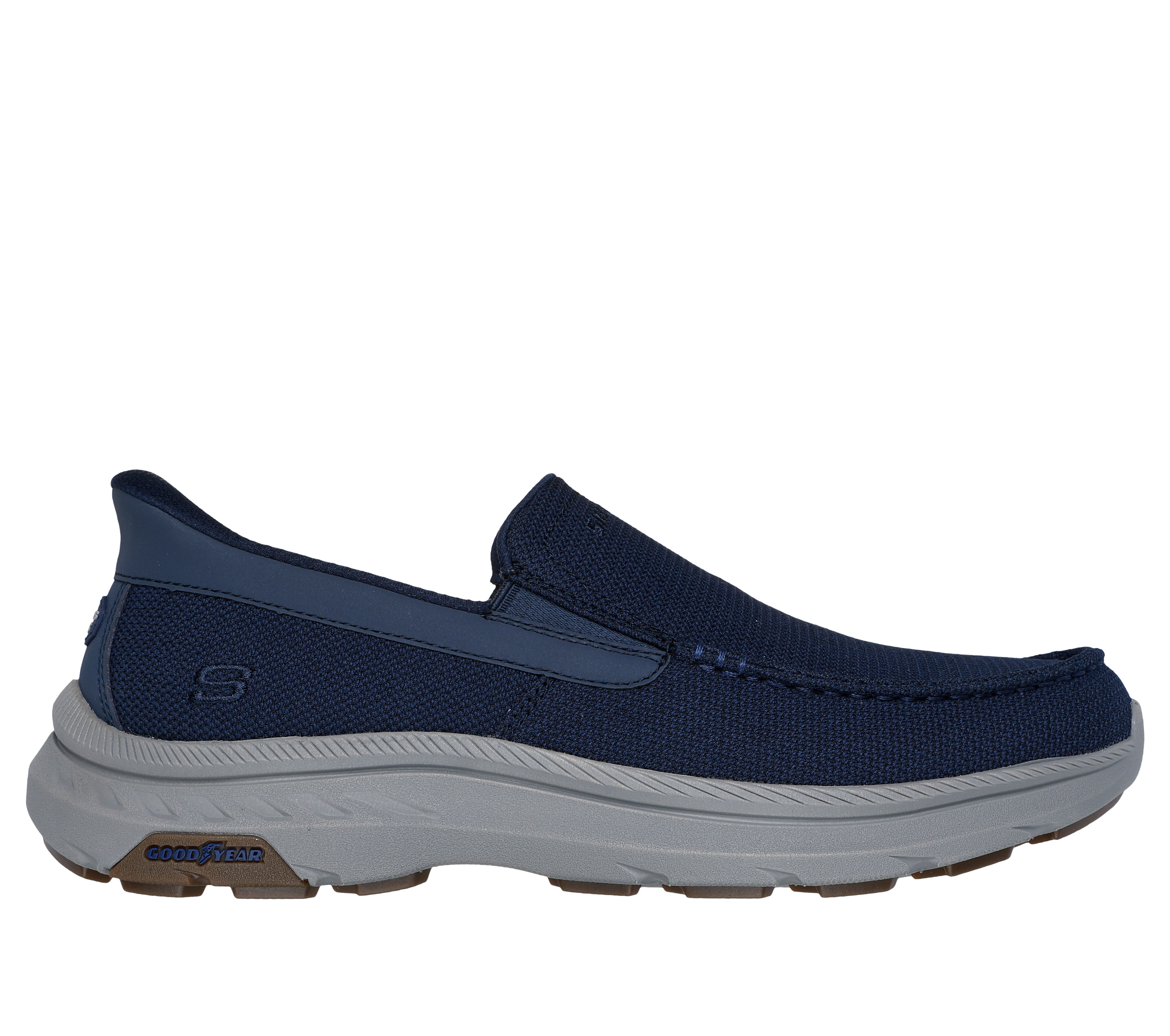 Skechers slip on navy shoes top