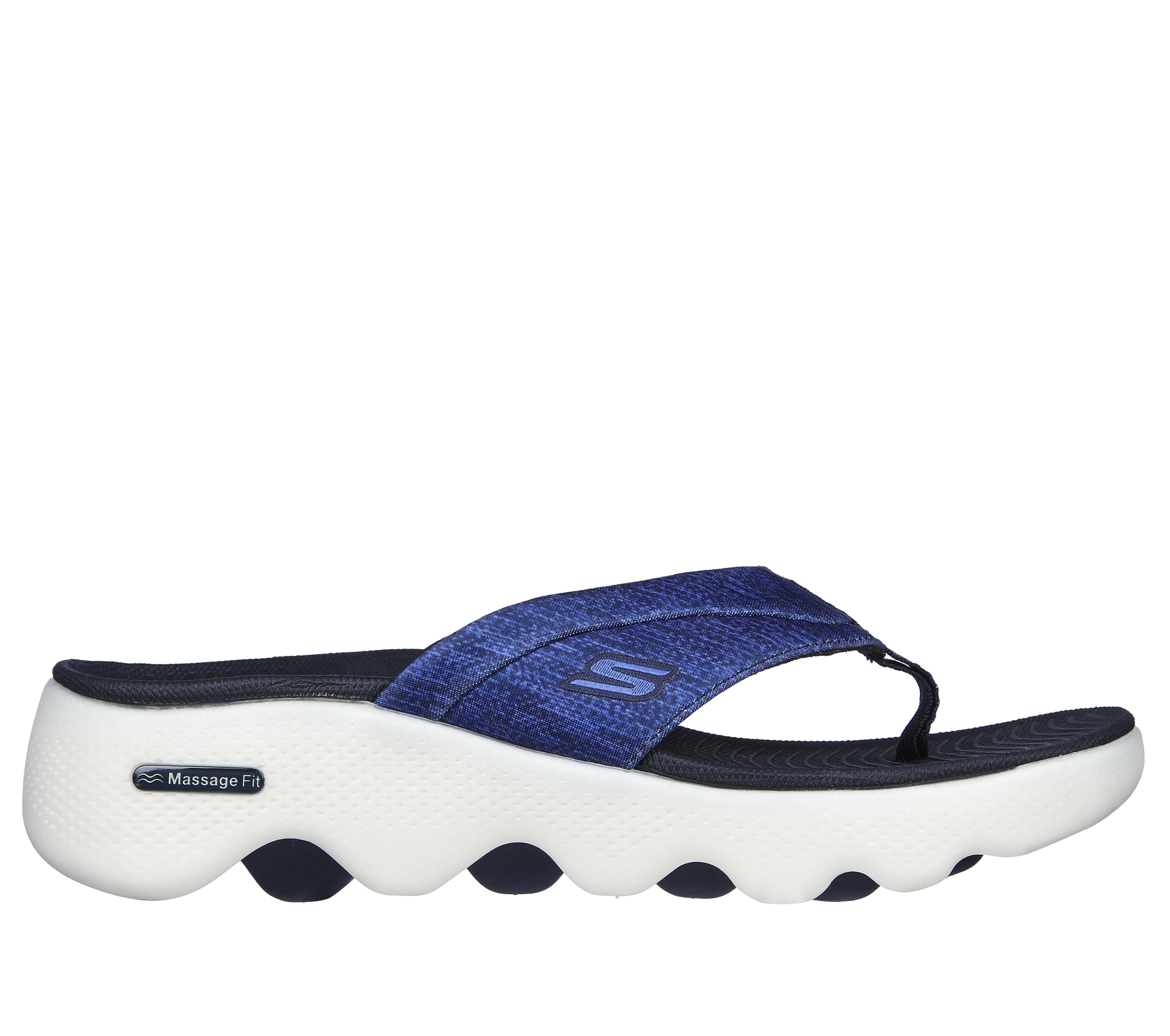 Navy blue skechers sandals hotsell