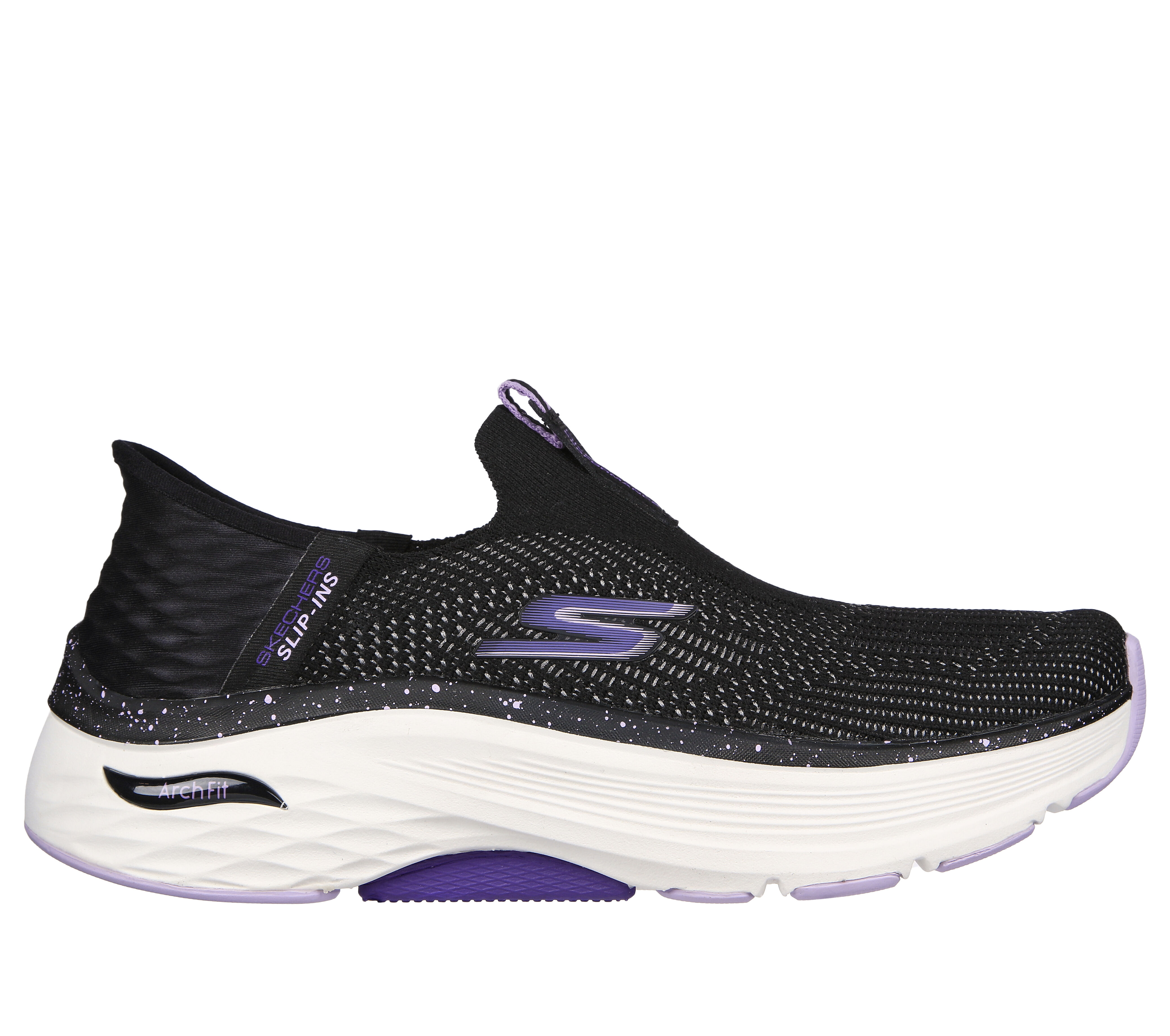 Black and purple best sale skechers