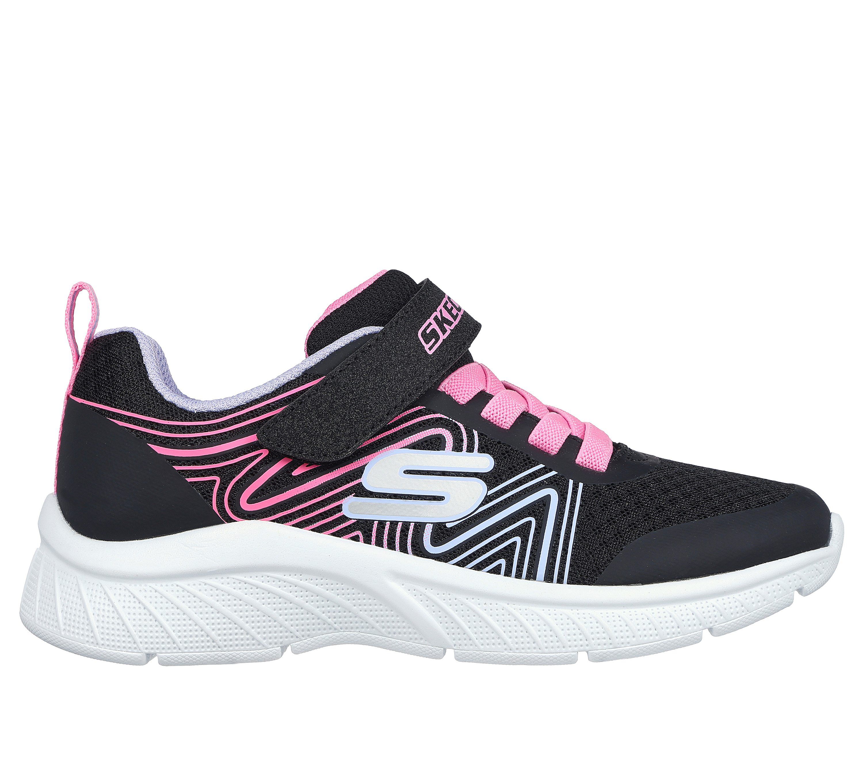 Skechers black and pink trainers cheap