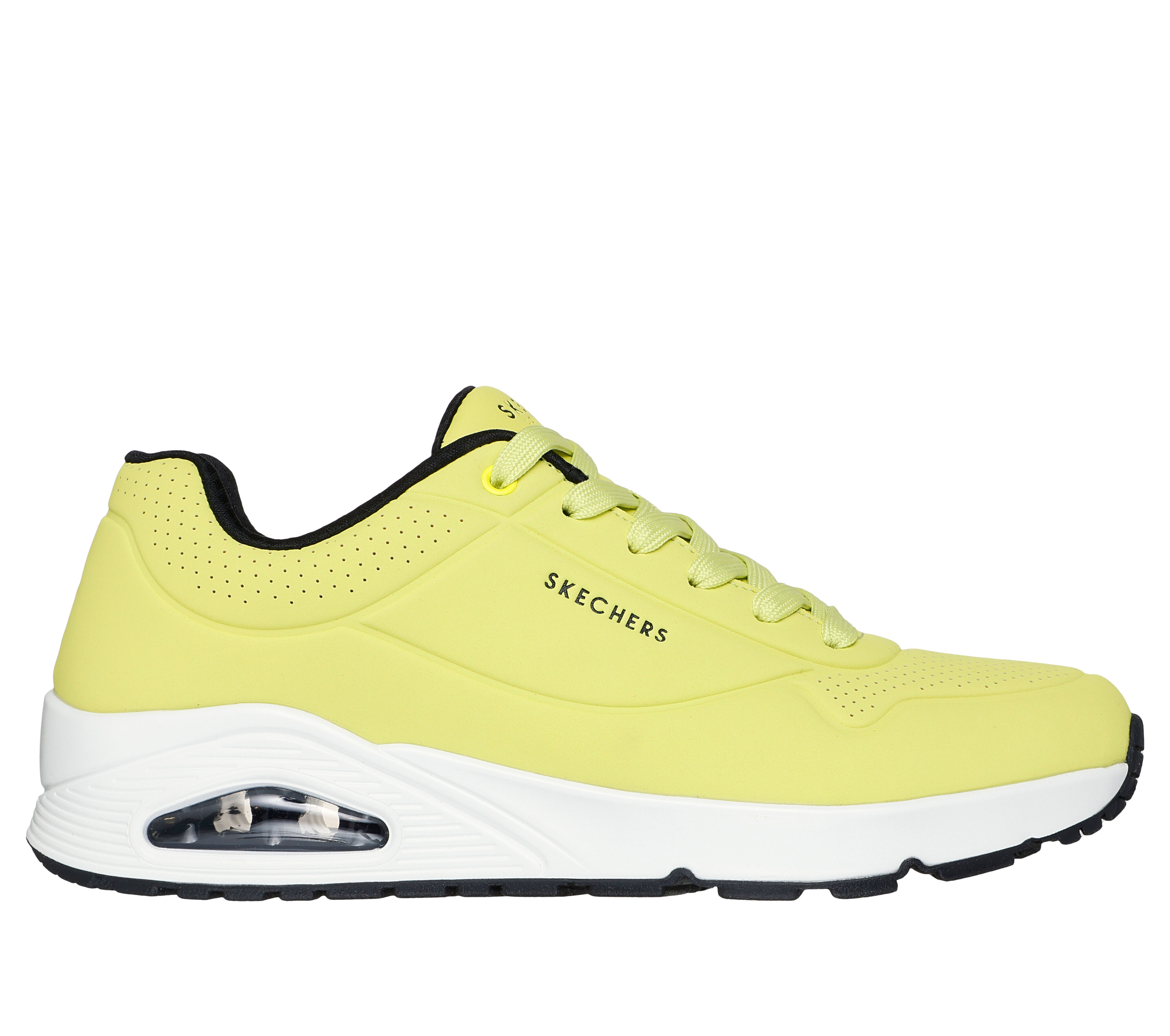 Skechers yellow tennis shoes discount