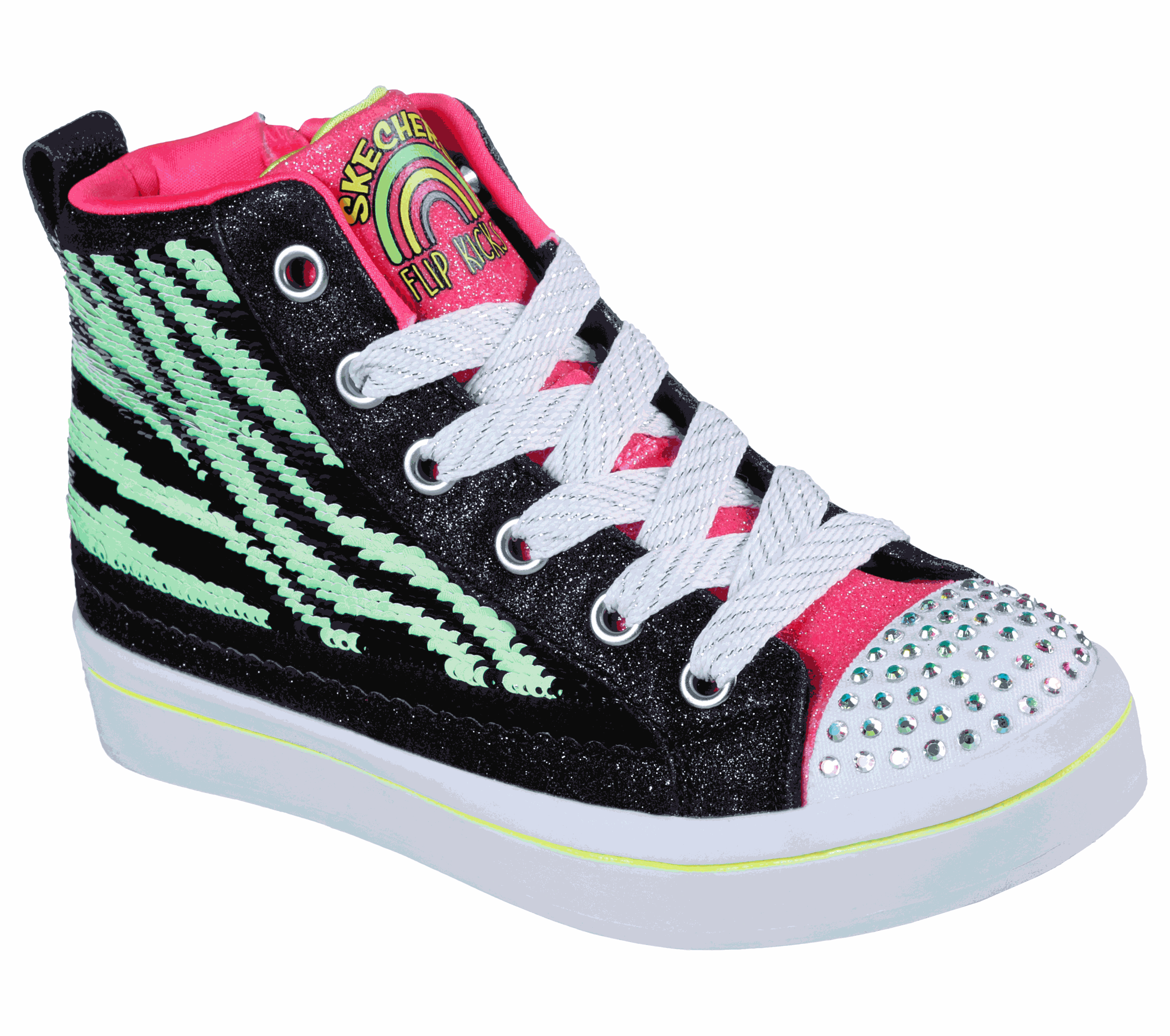 skechers be light florescent women's shoes