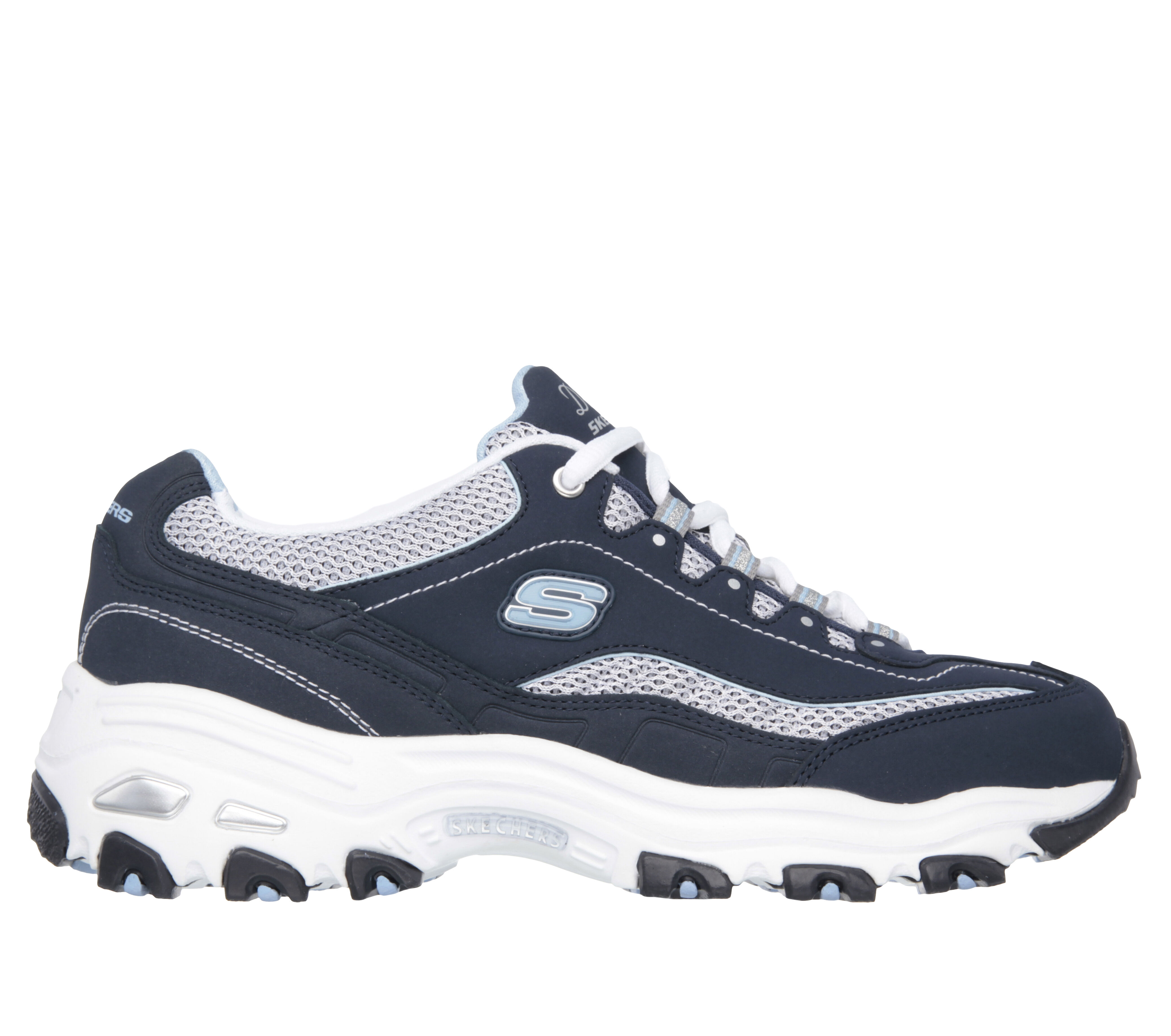 skechers dlites navy