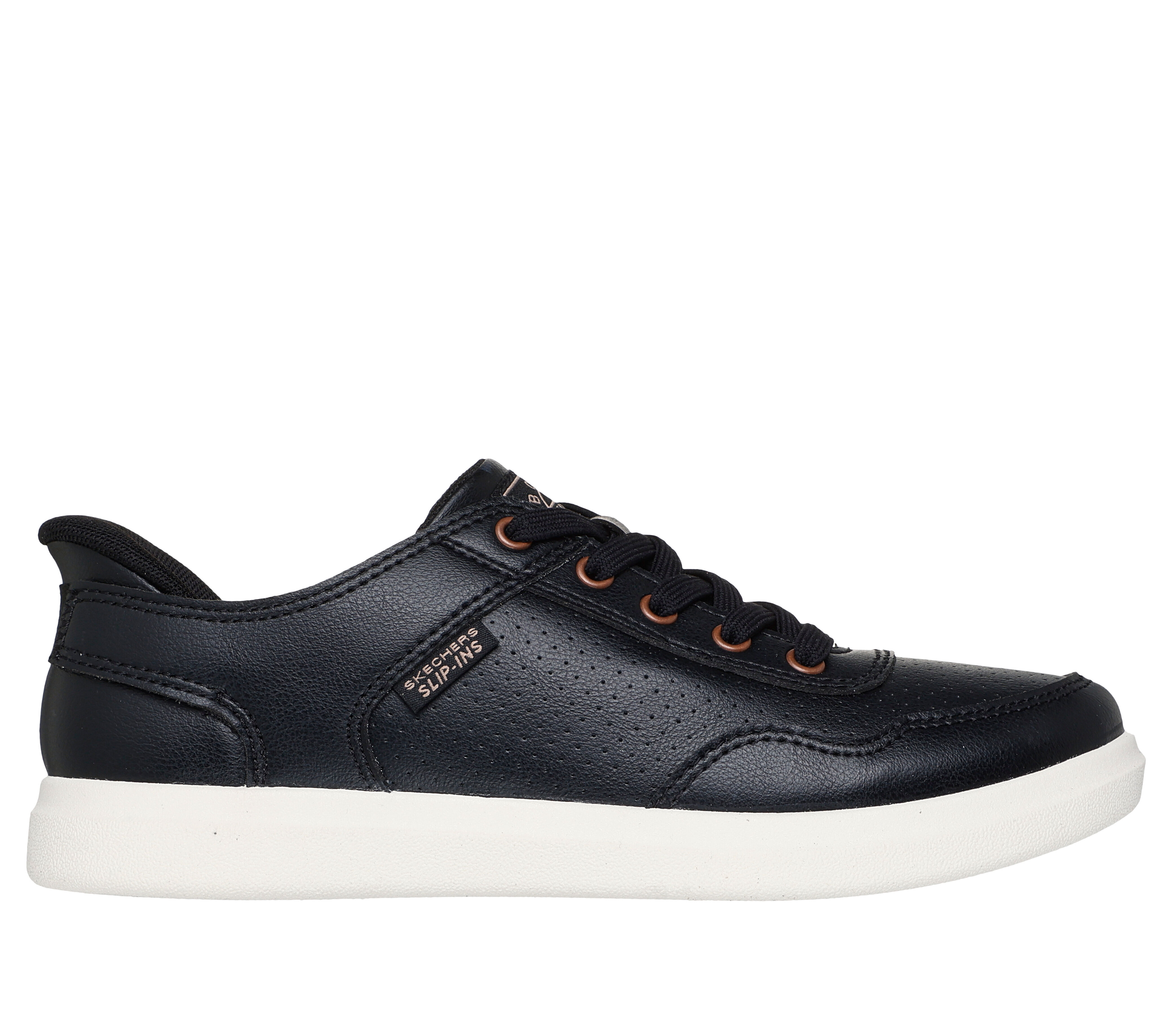 Skechers bobs black leather top