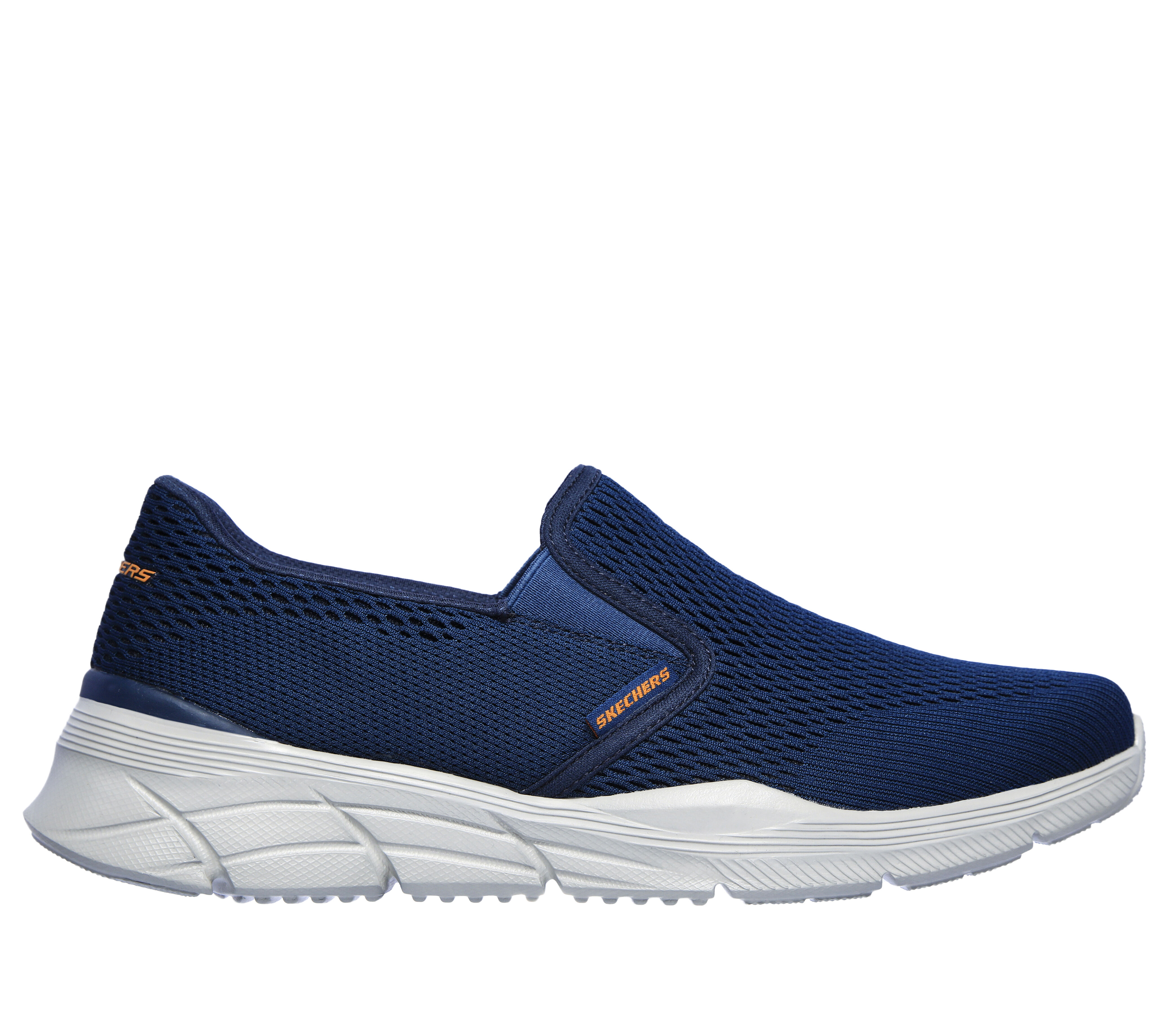 navy blue slip on skechers