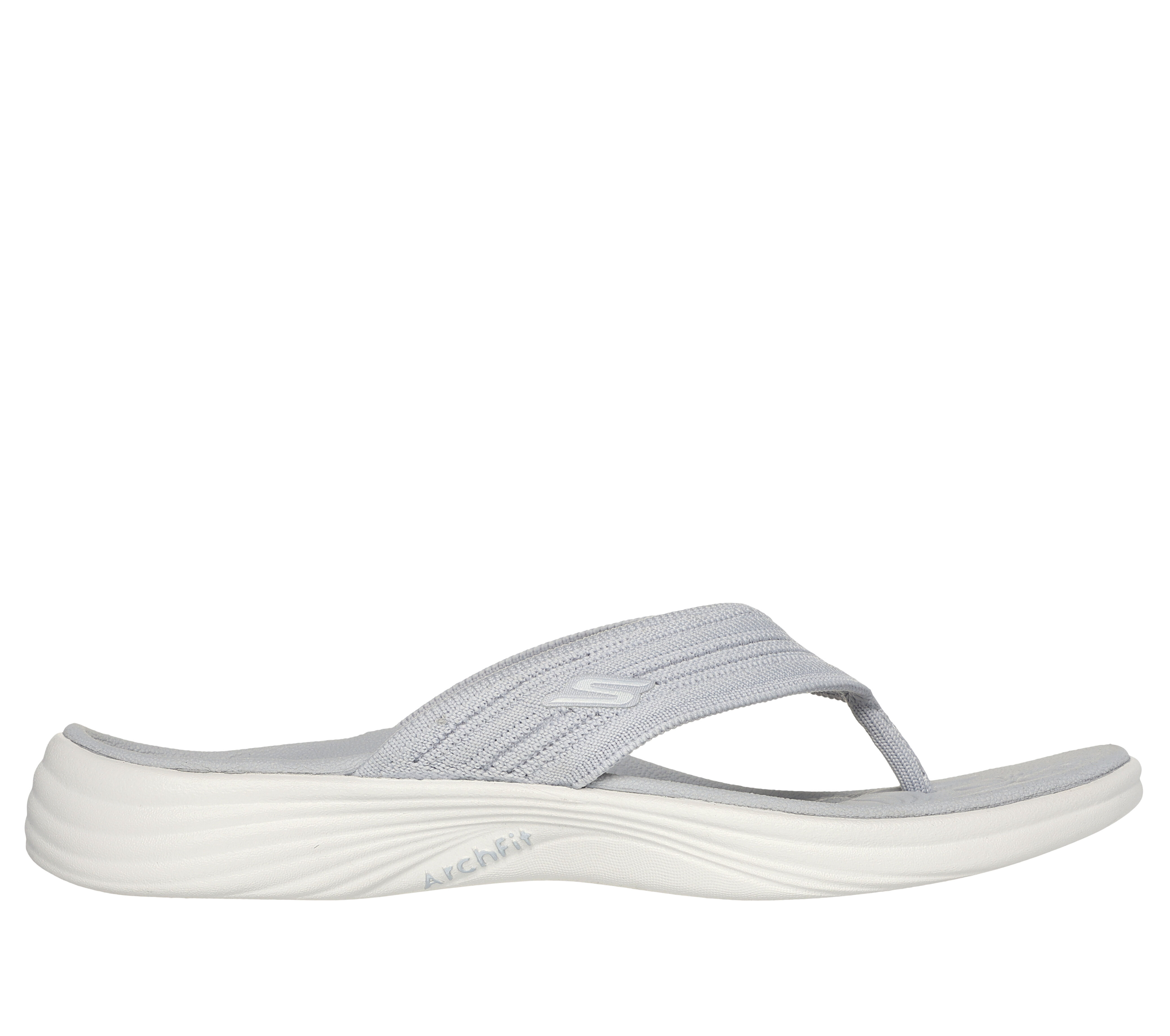 Skechers gray sandals online