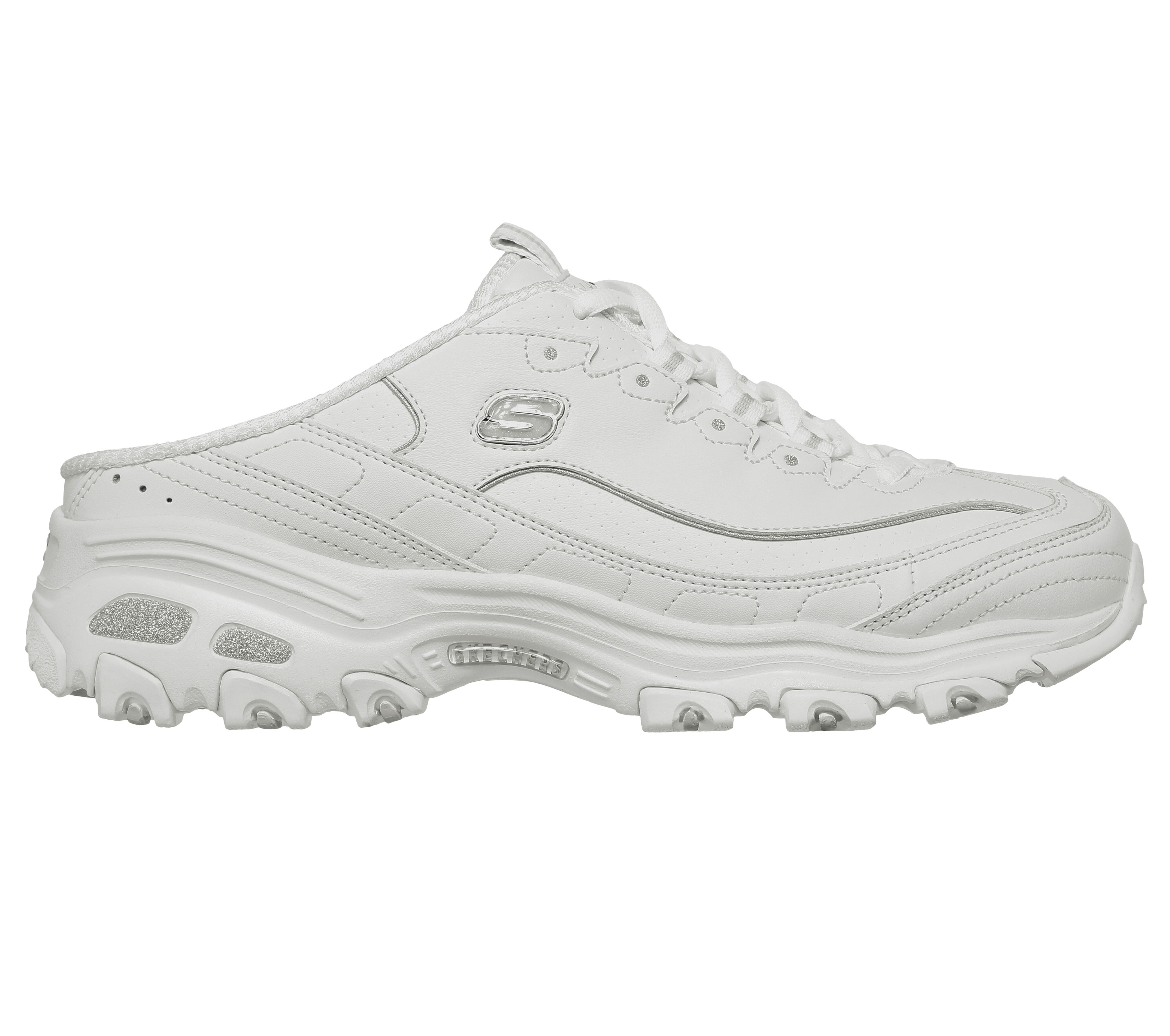 all white leather skechers