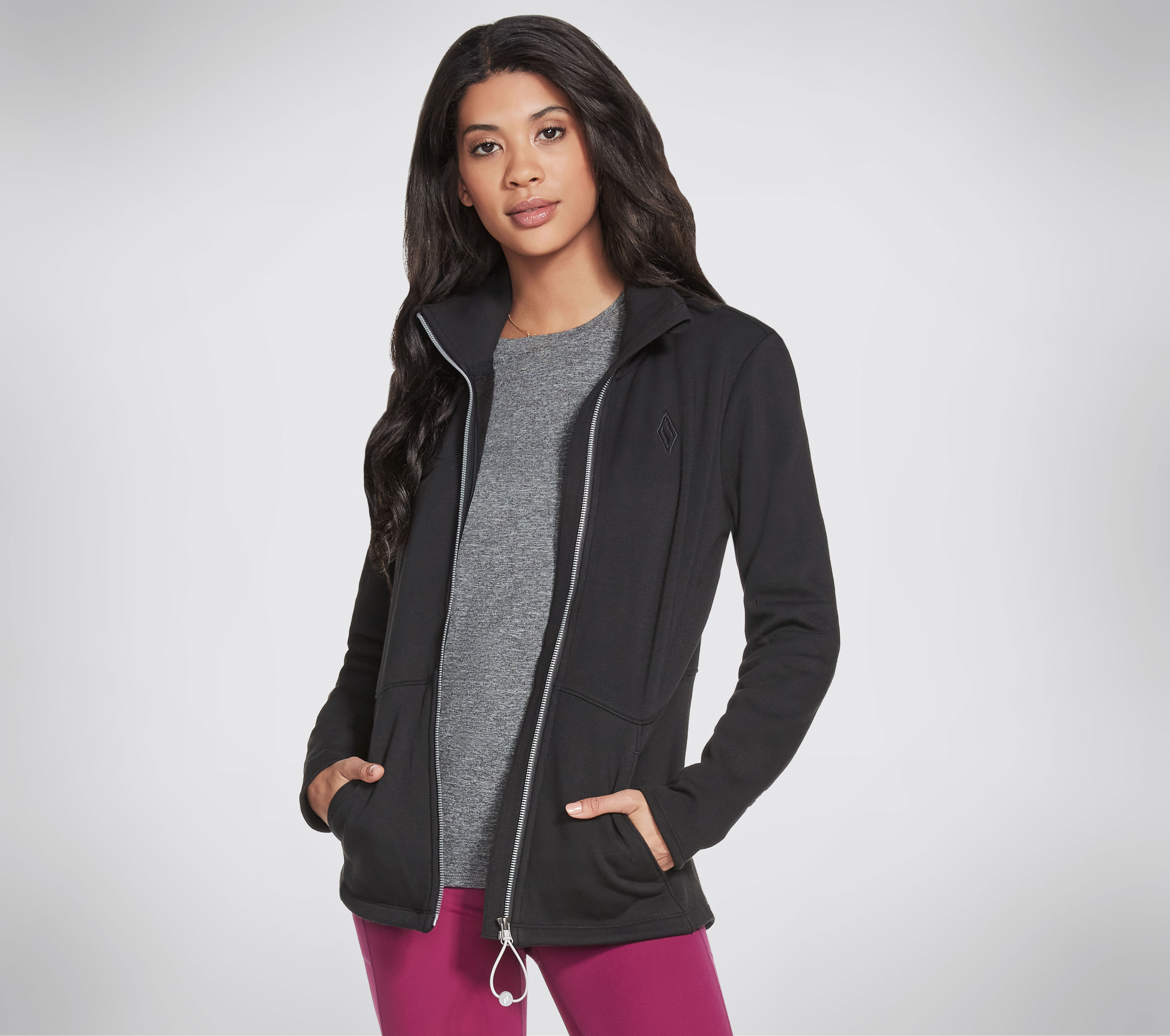 Skechers black jacket discount