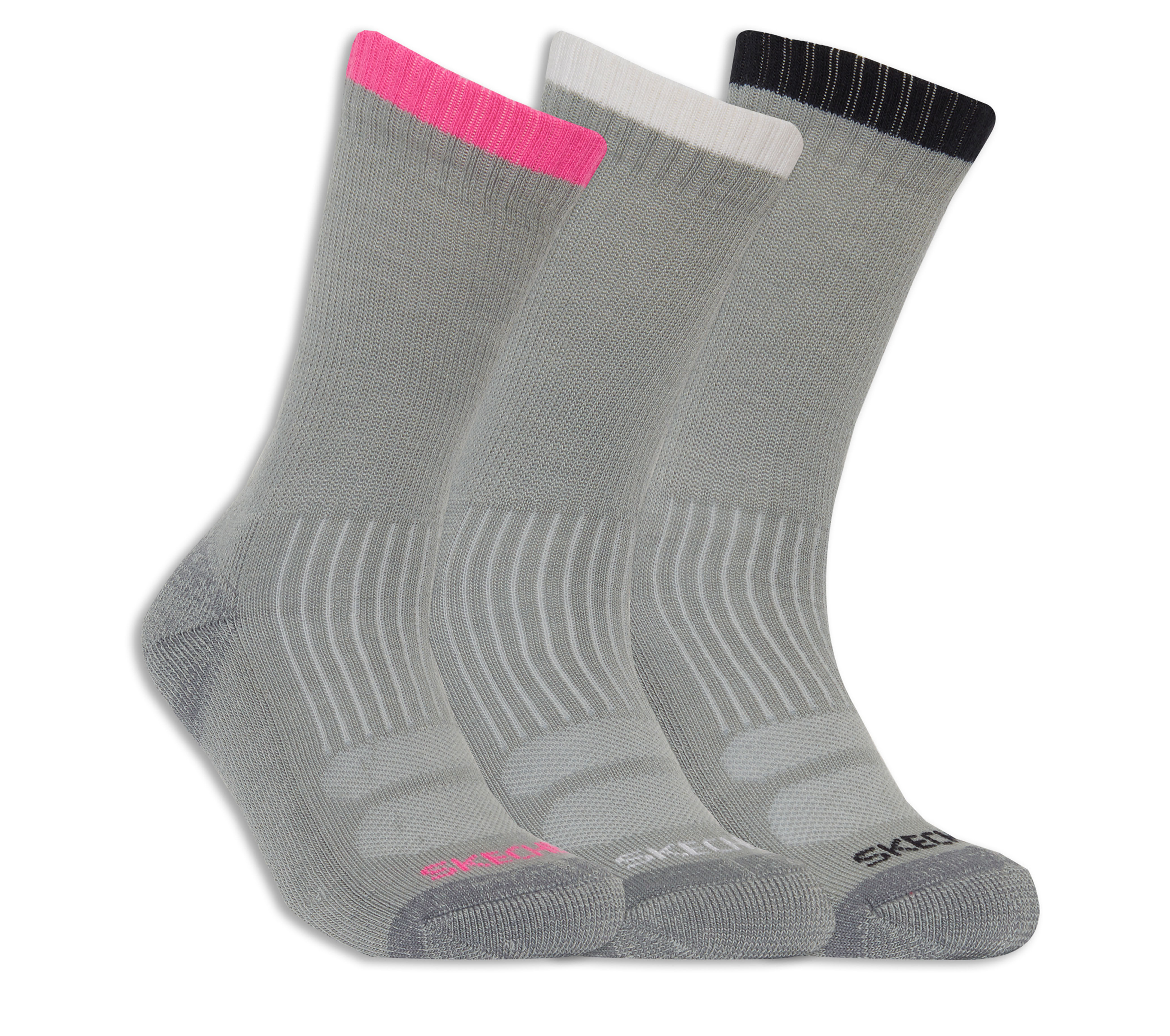 3 Pack Half Terry Work Crew Socks SKECHERS