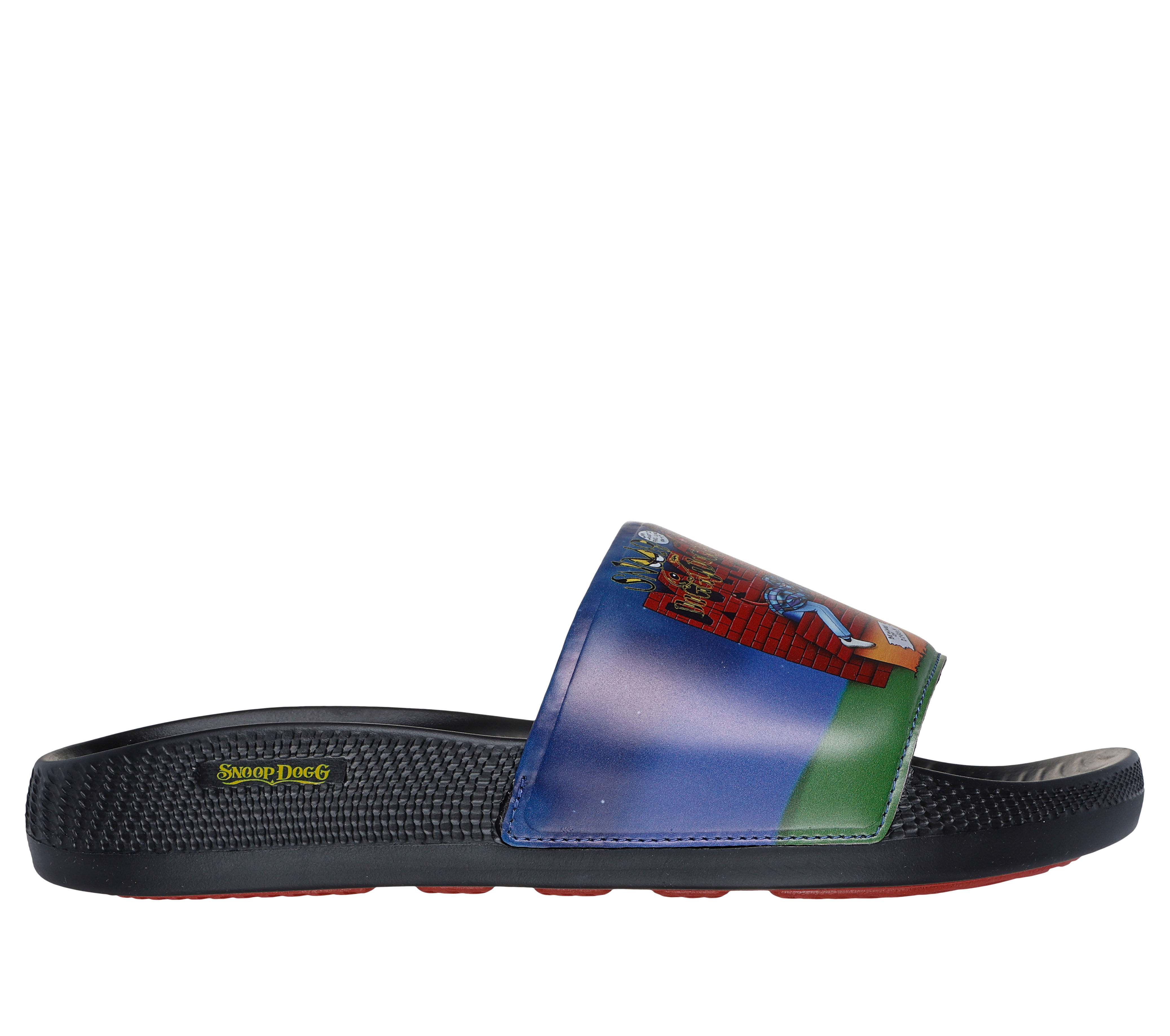 Skechers black slides online