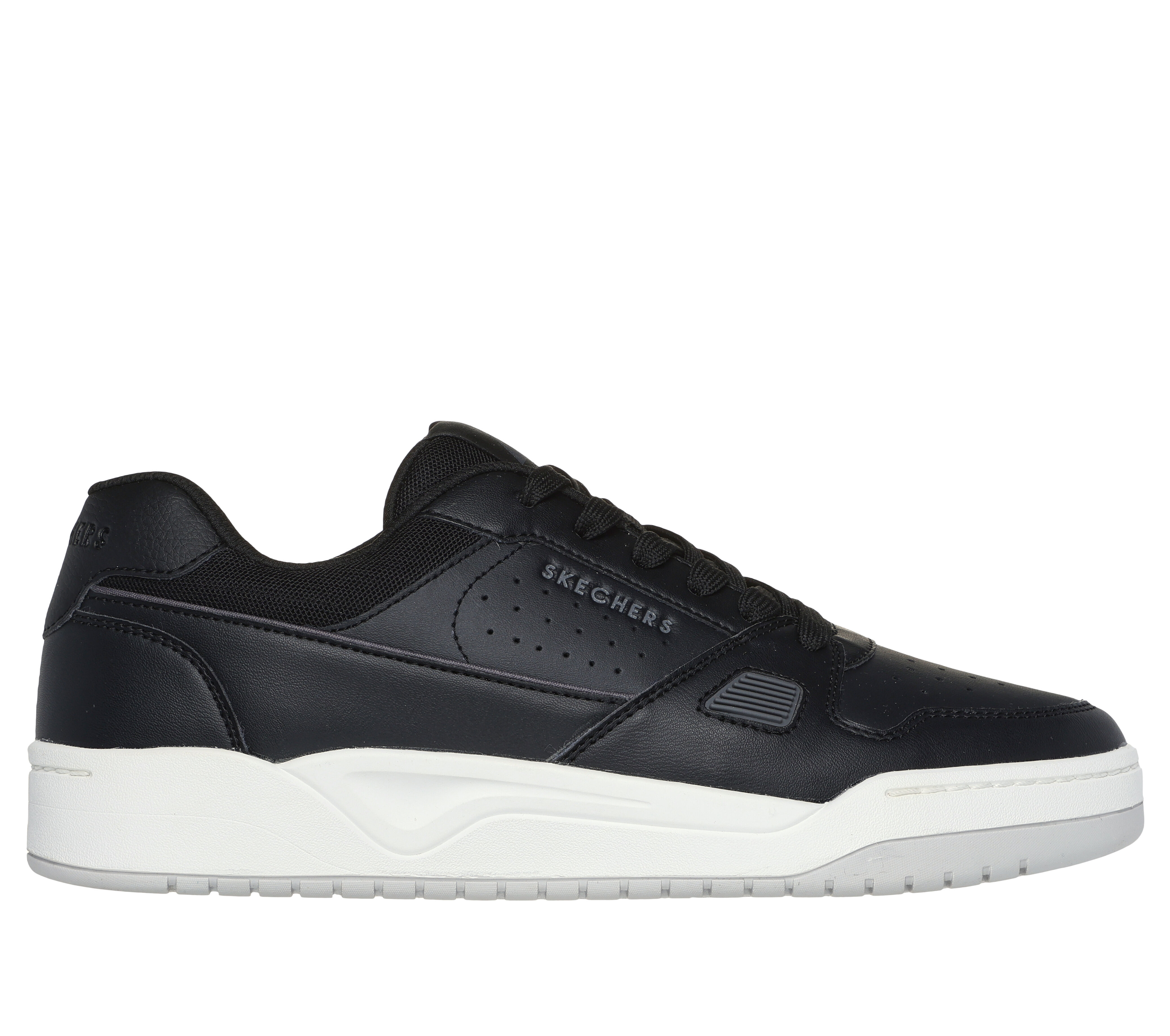 White best sale skechers trainers