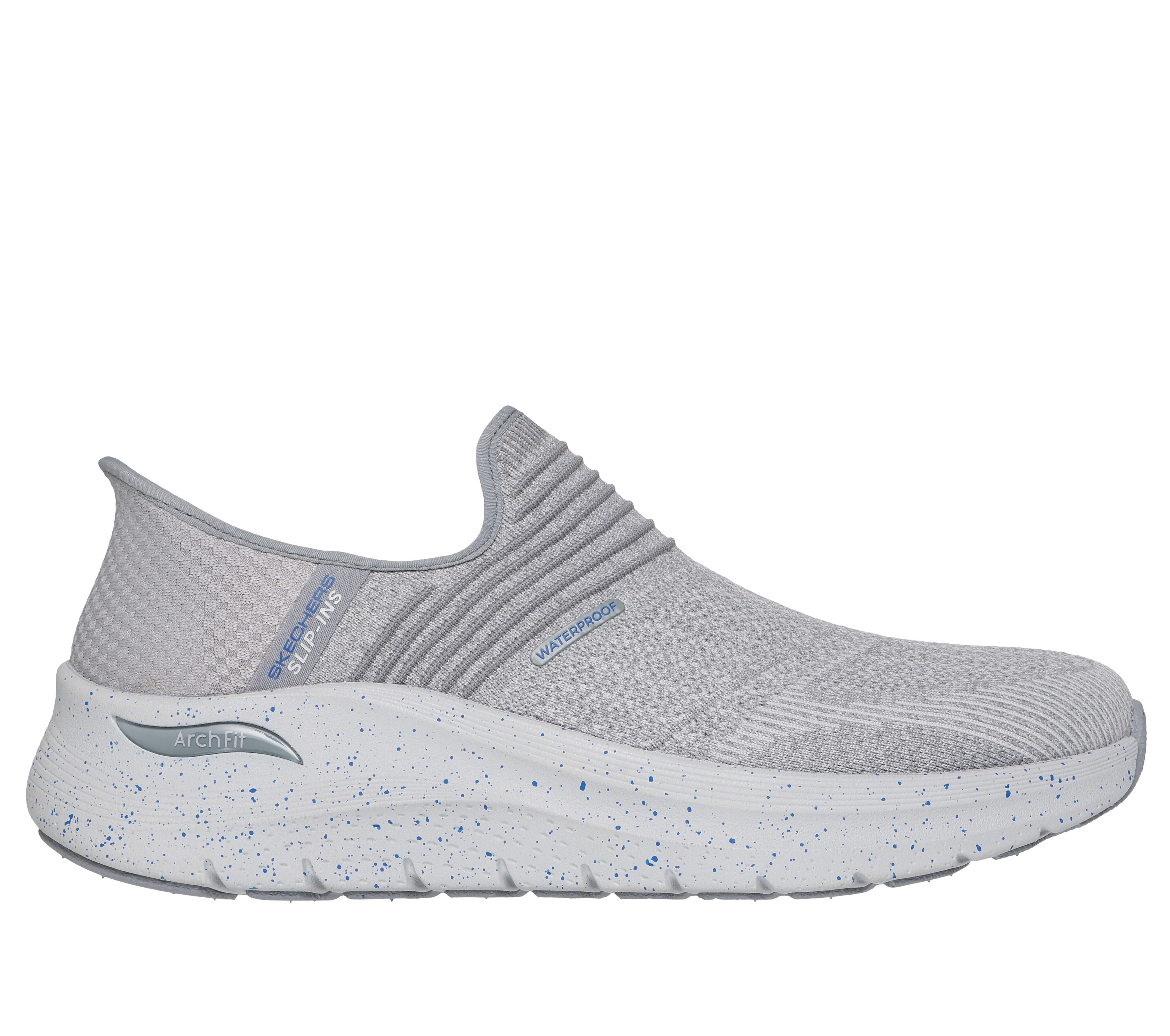 Skechers slip on grey top