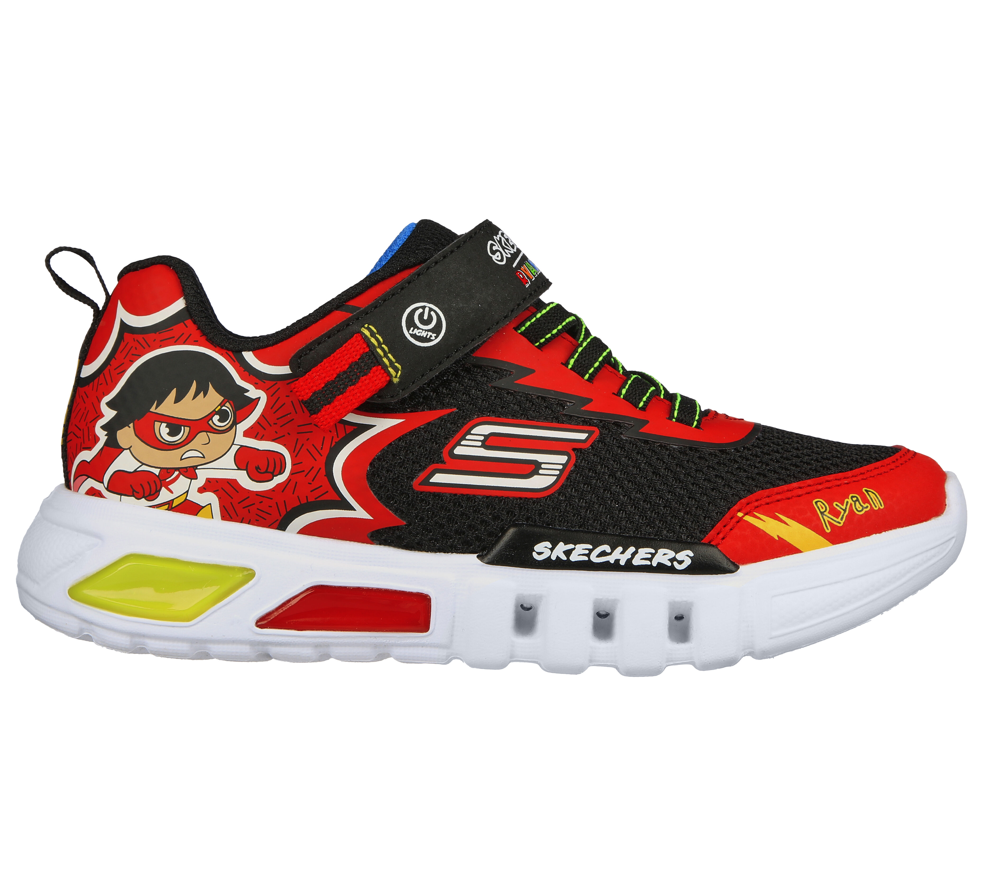 Disney Big Hero 6 Boy's Black/White/Red Sneaker Shoes Light Up Size 9 