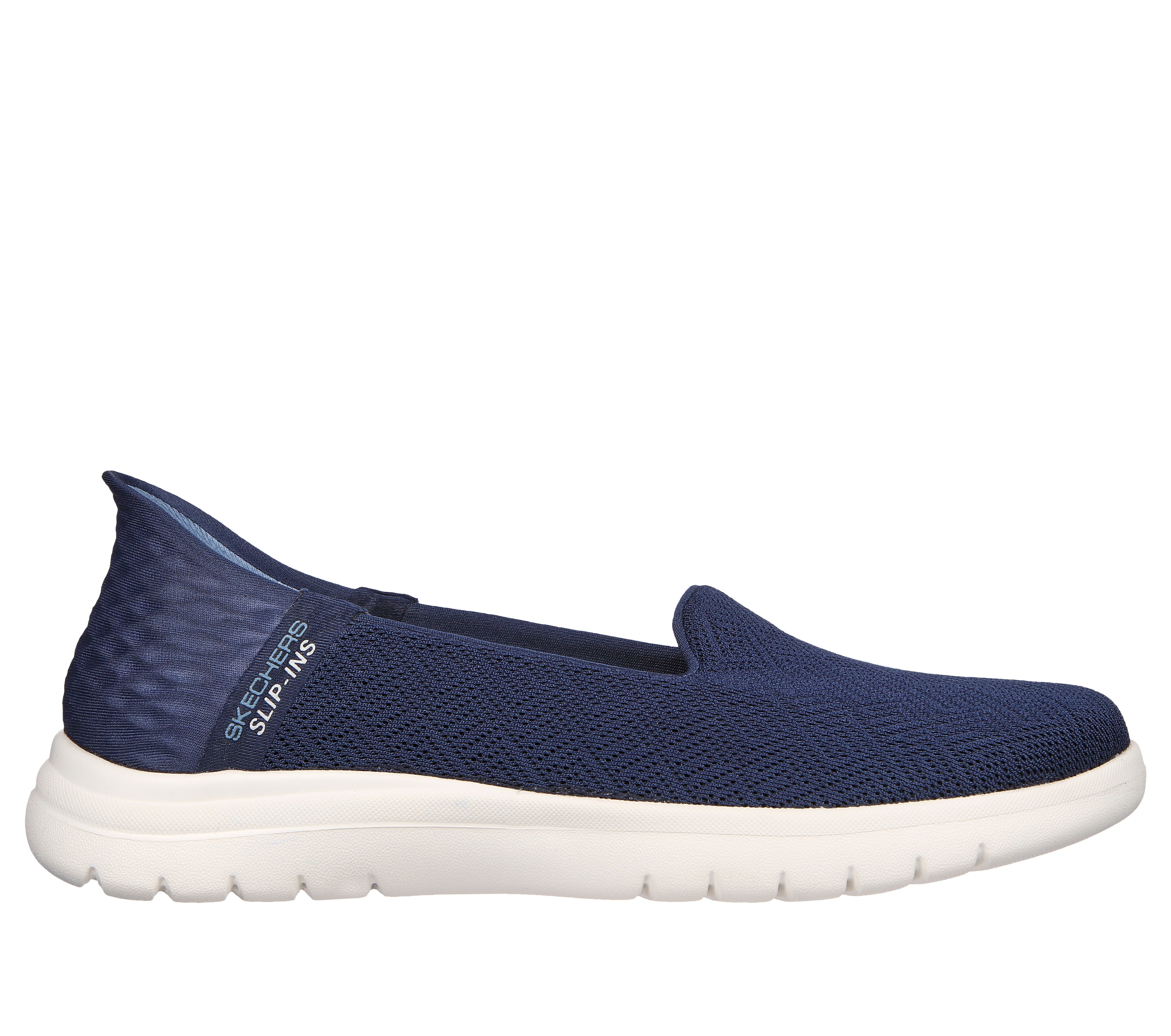 Skechers navy outlet blue slip ons