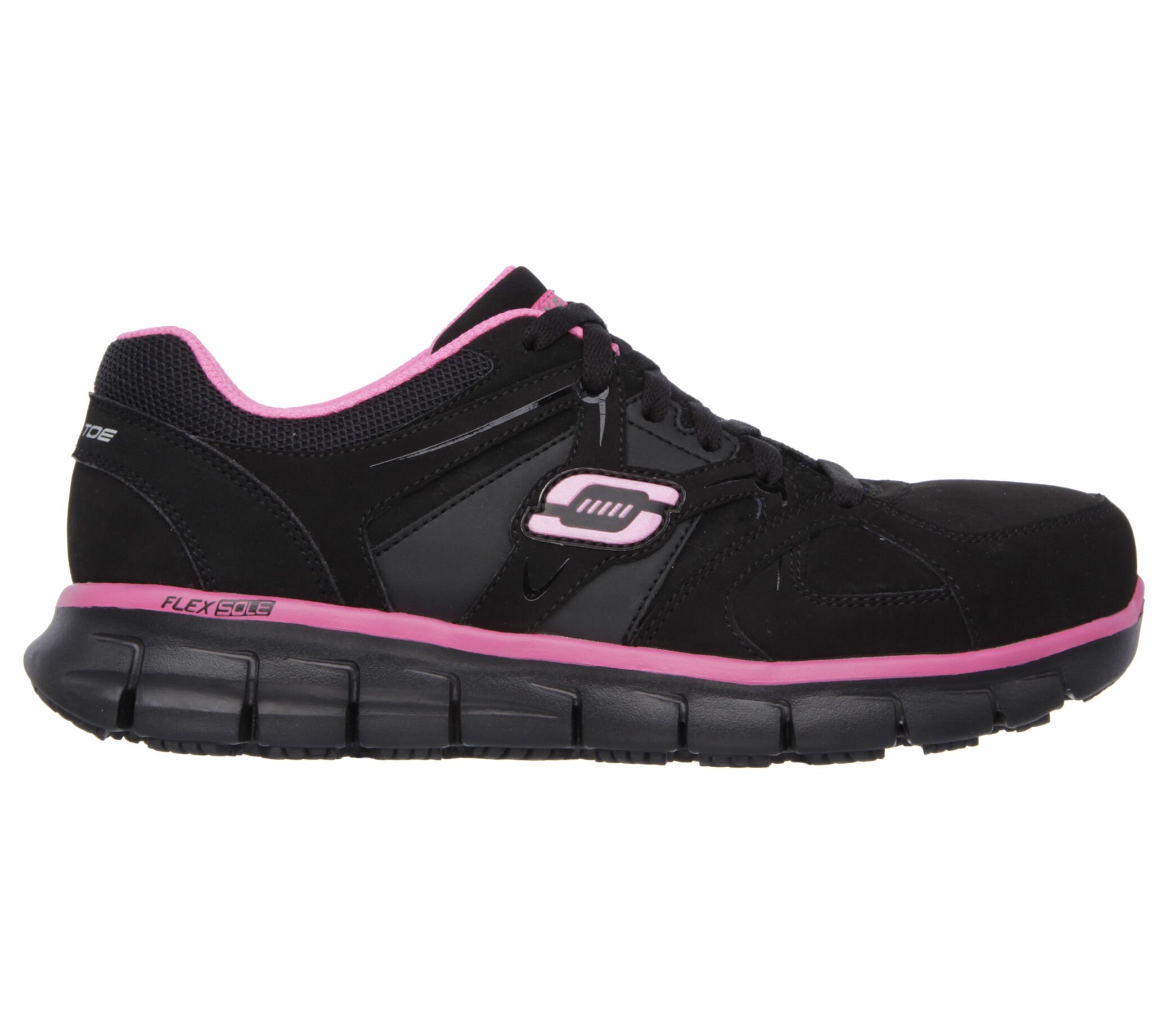 Steel toe clearance shoes skechers womens