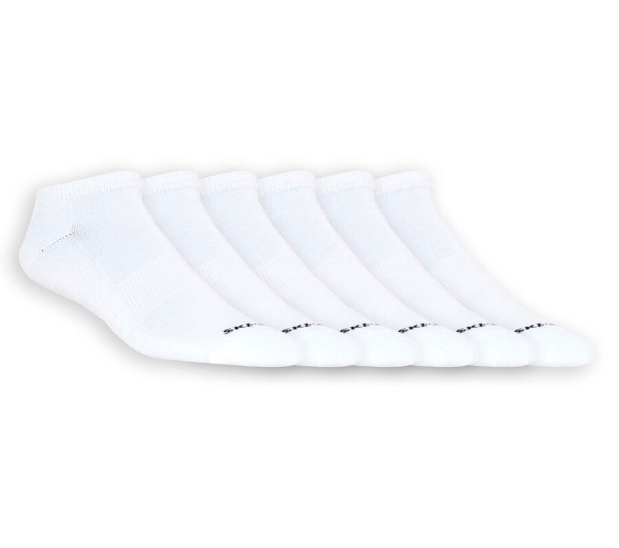 6 Pack Half Terry Socks, WHITE, largeimage number 0