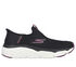 Skechers Slip-ins: Max Cushioning - Smooth, BLACK / BURGUNDY, swatch