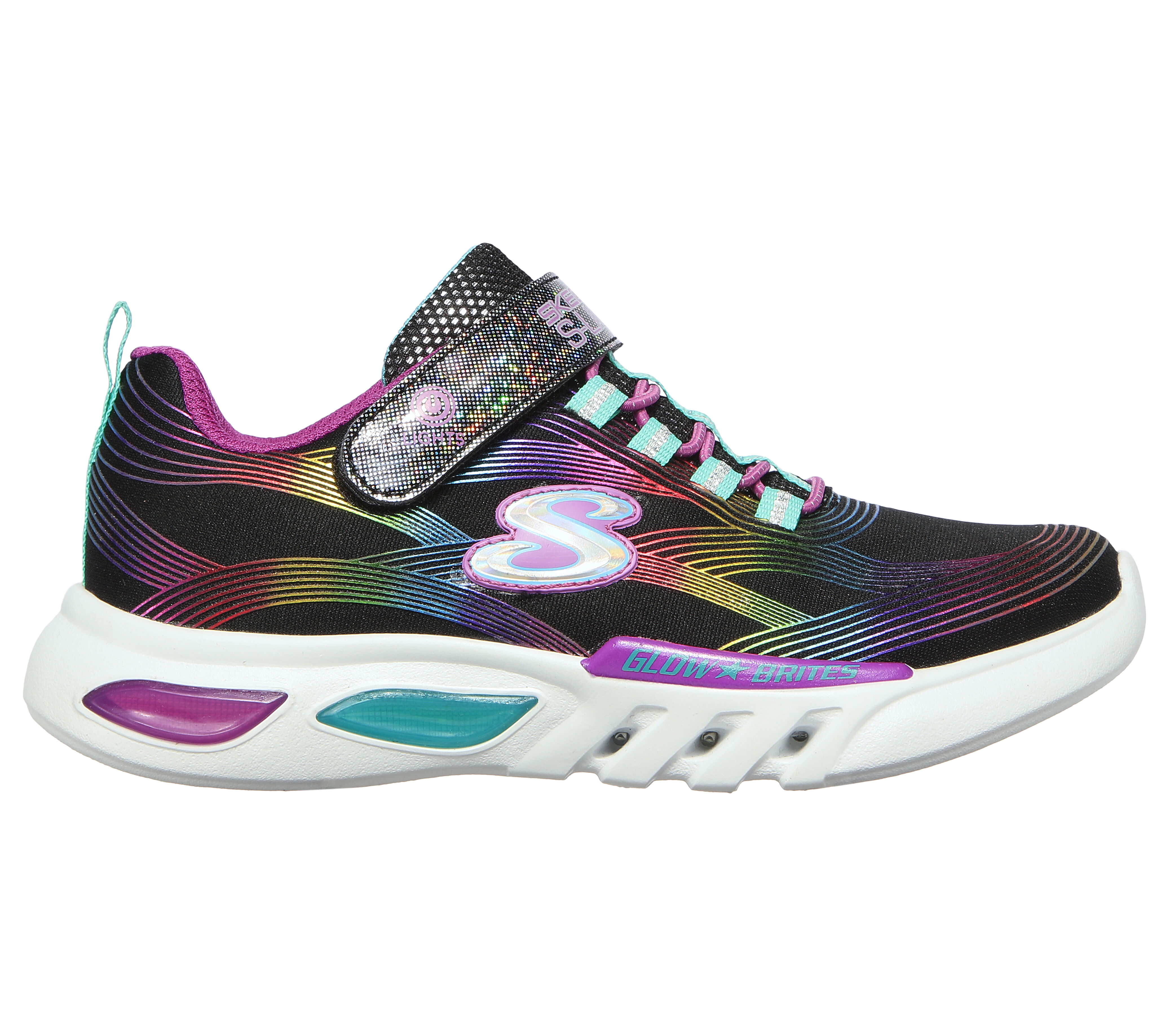 Black light up sketchers clearance