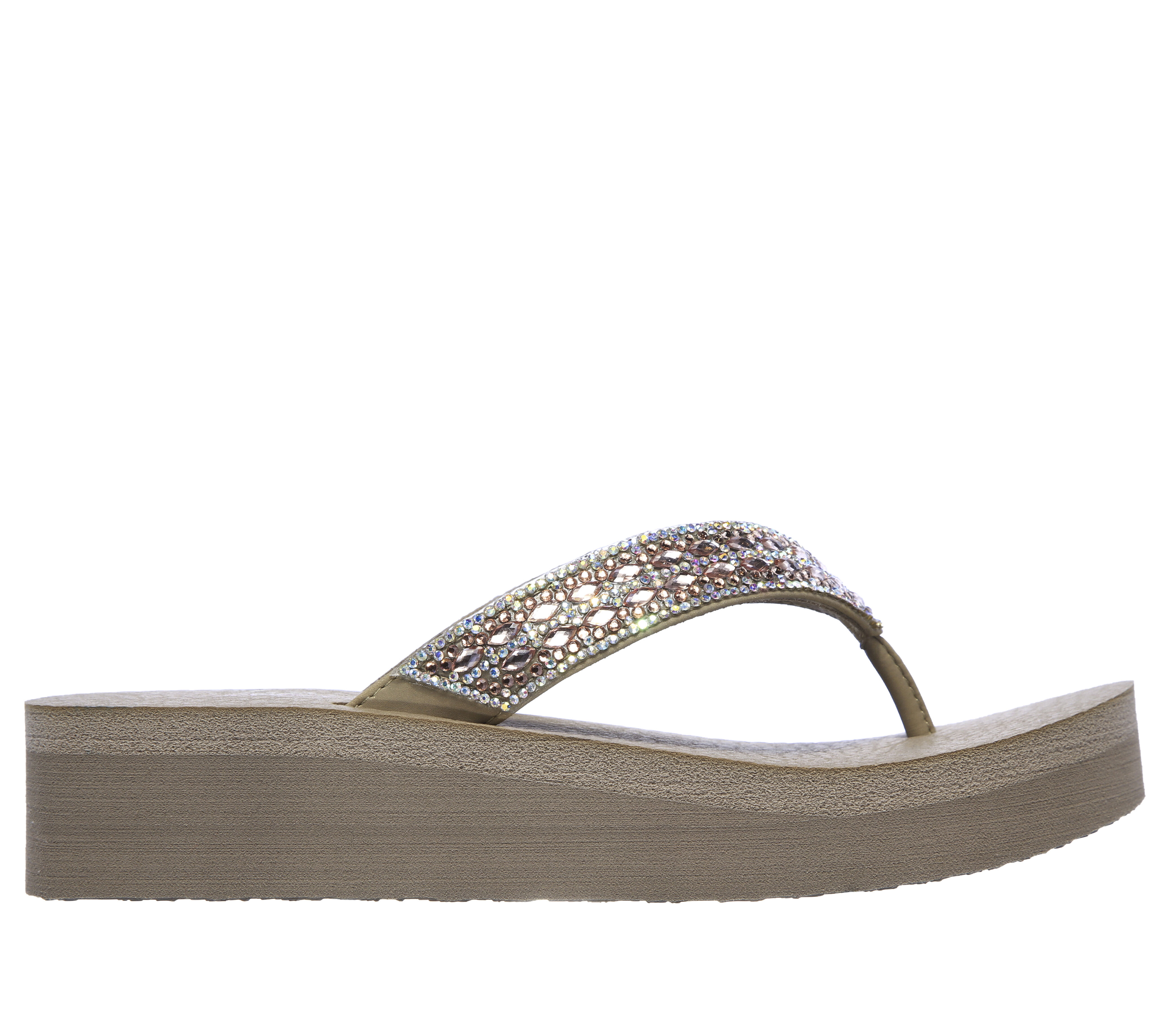 Skechers cali vinyasa wedge flip flop top