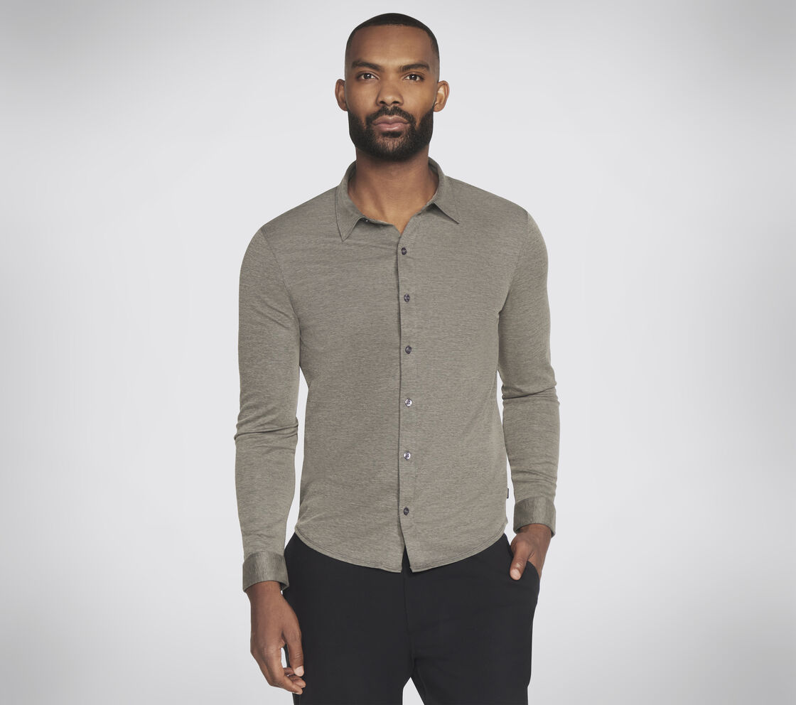 GO DRI Off Duty Button Down Shirt $19.99