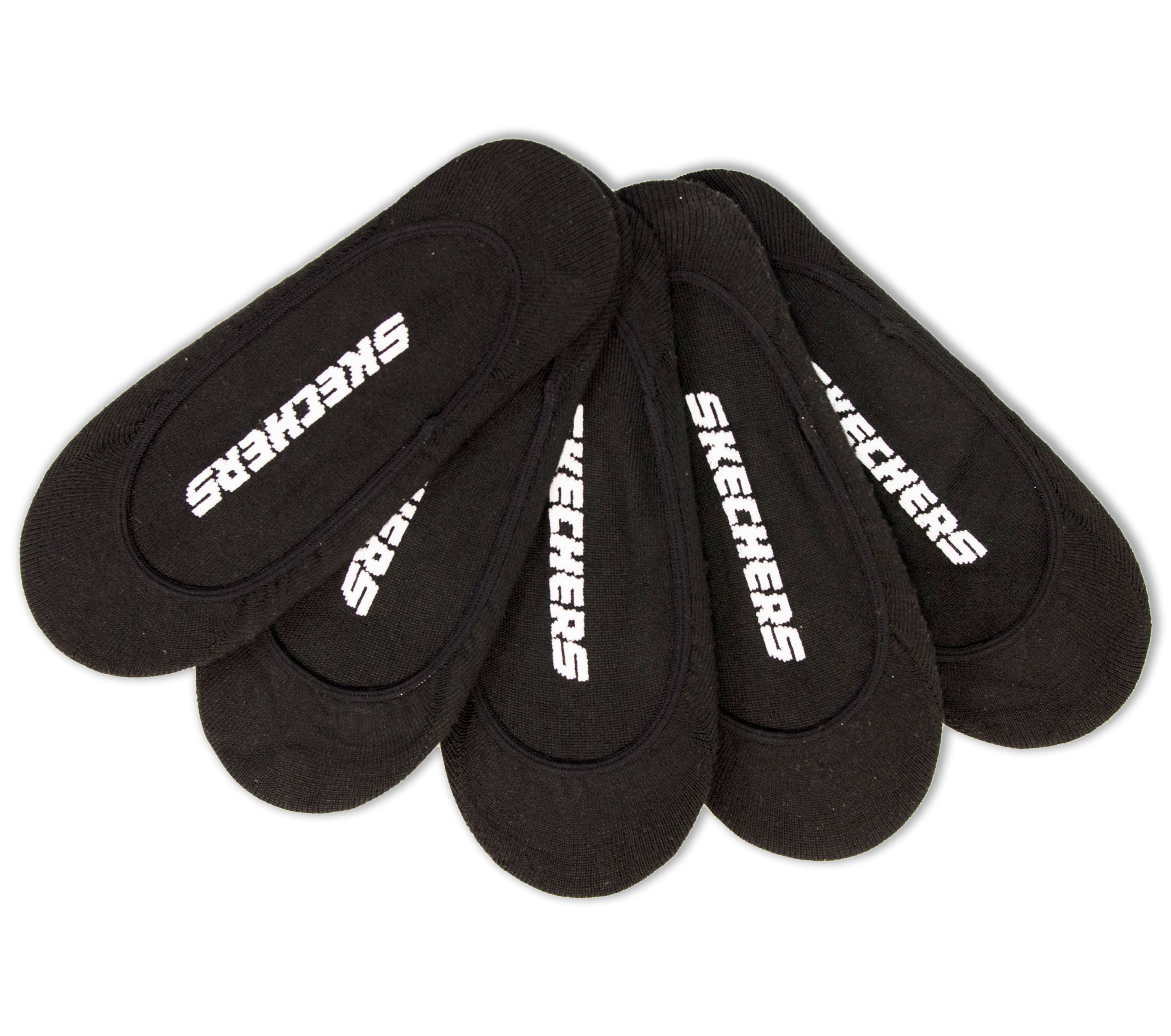 5 Pack Non Terry Solid Liner Socks