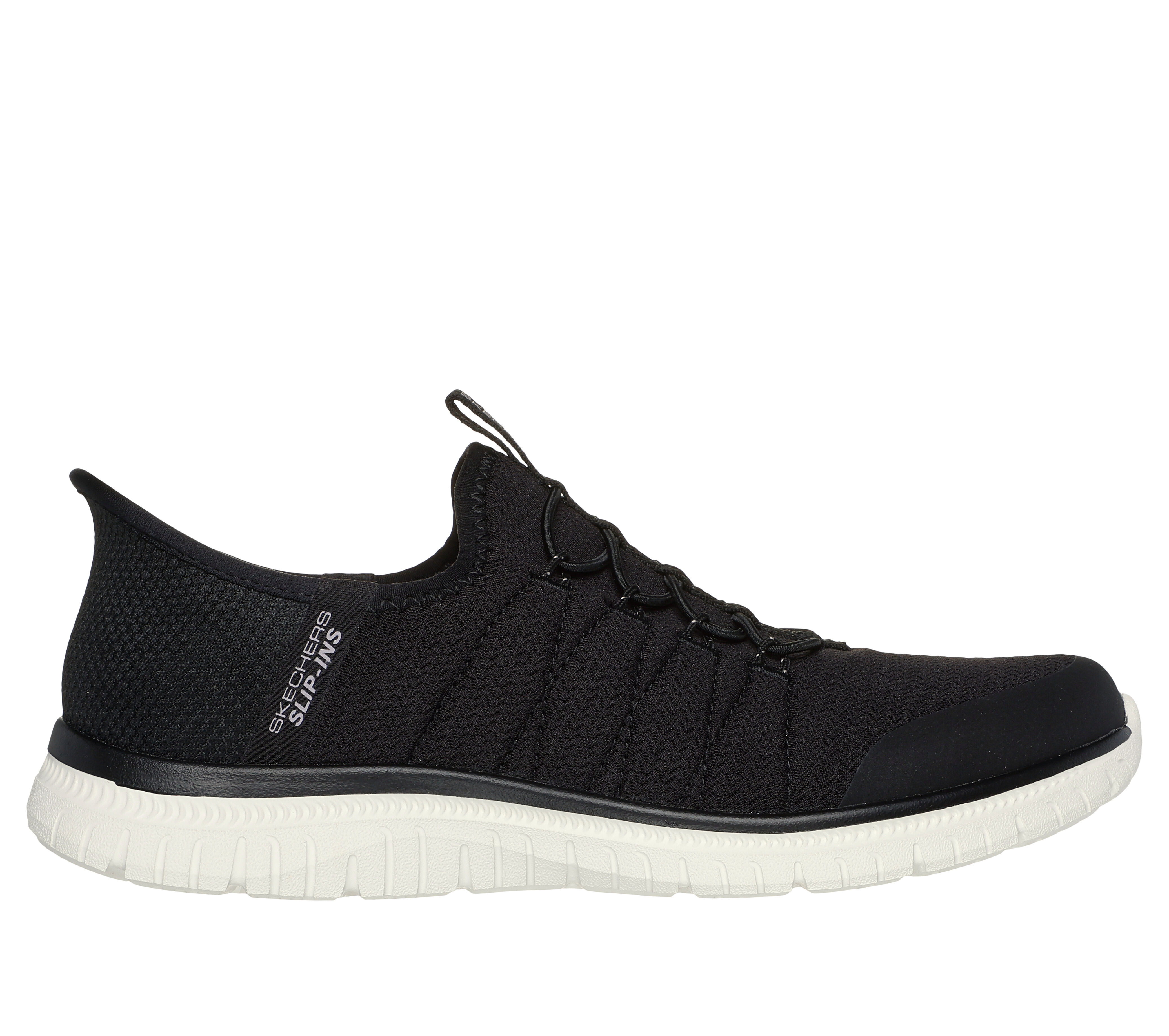 Skechers ladies bungee 2025 slip on shoes
