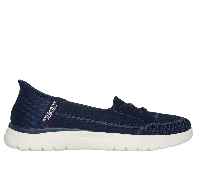 Skechers slip on navy shoes Clearance