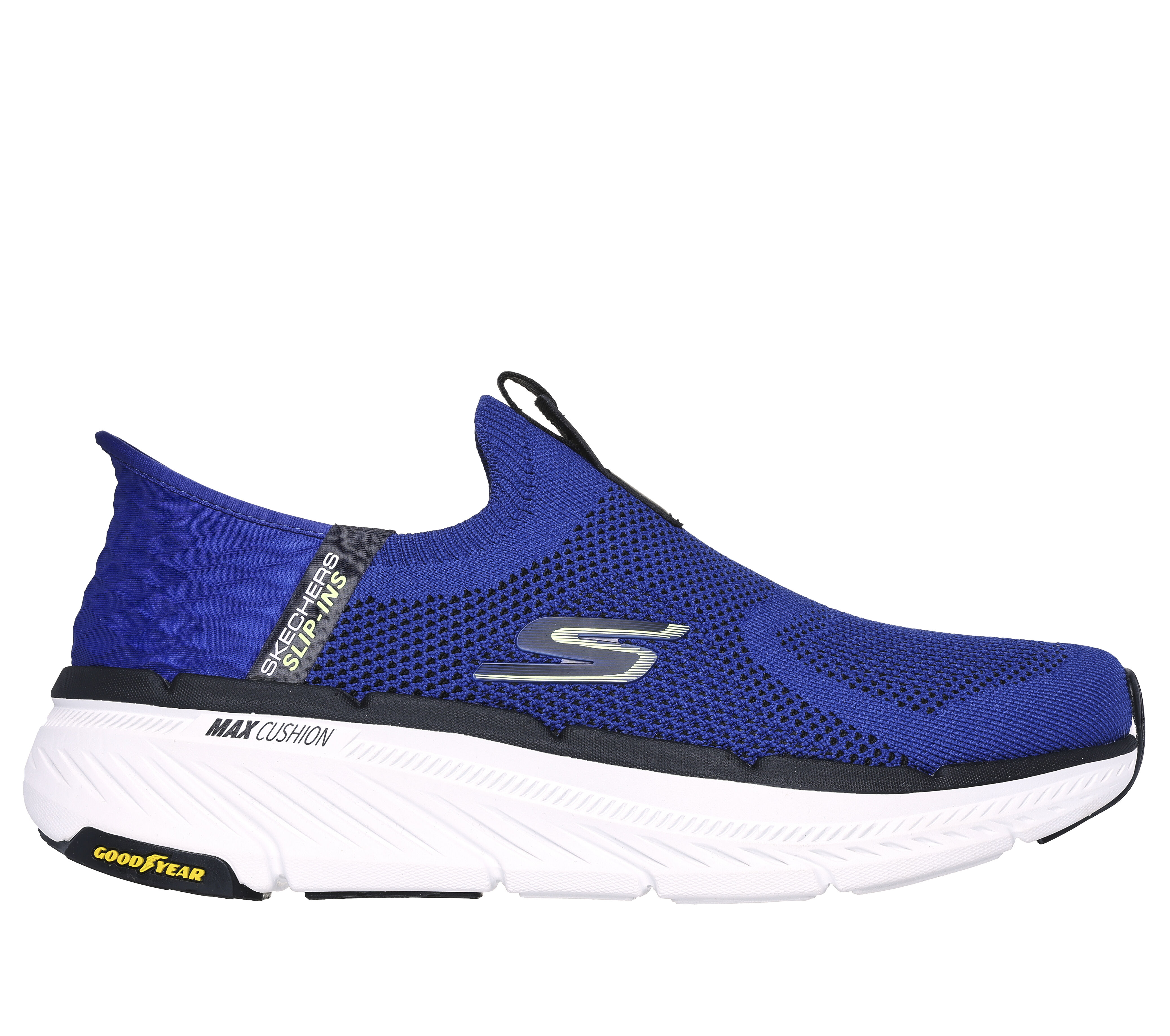 Skechers Men s Slip ins Max Cushioning Premier 2.0 Sneaker Size 10.0 Blue Black Textile Synthetic Machine Washable