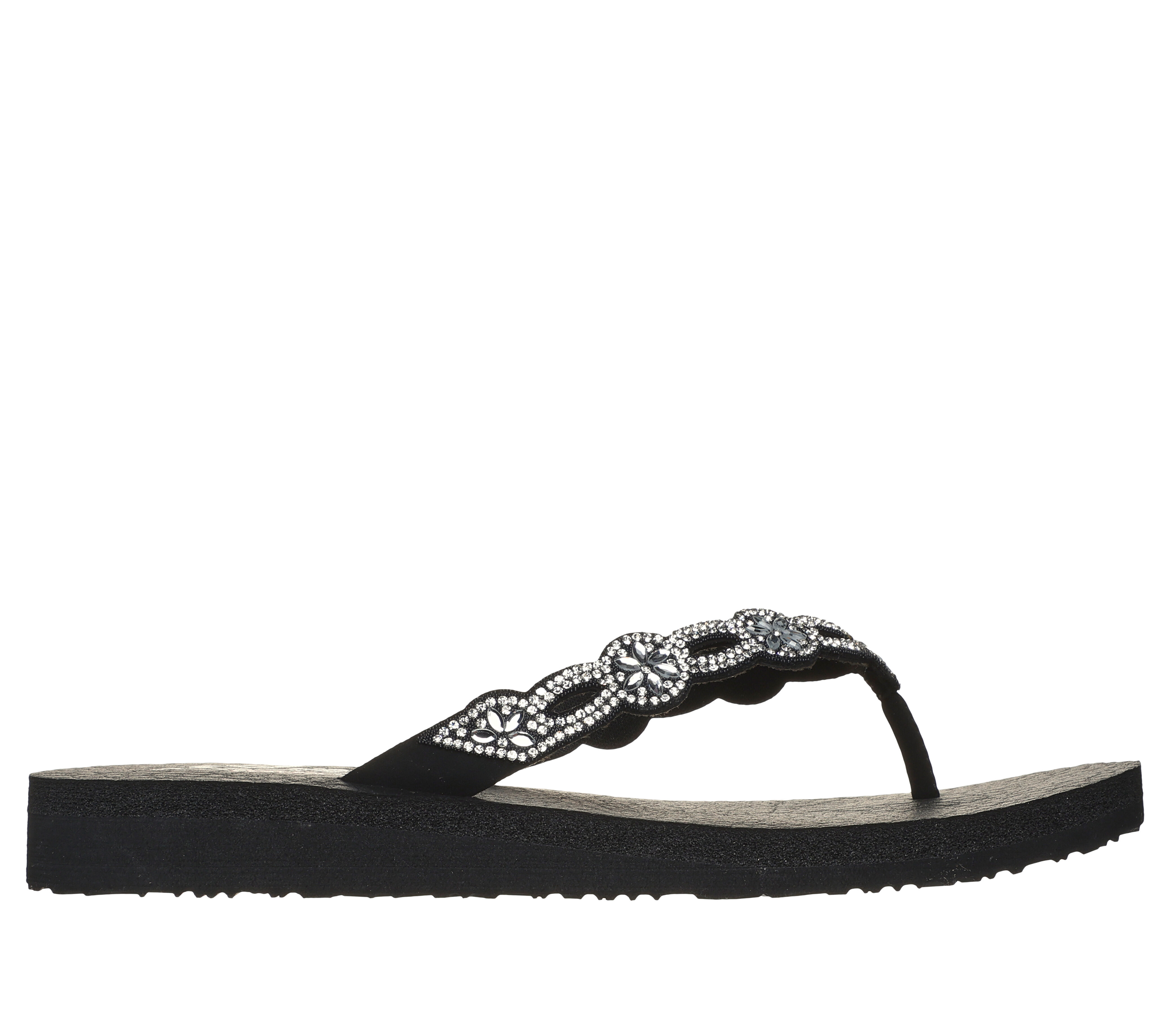 Skechers flower sales flip flops