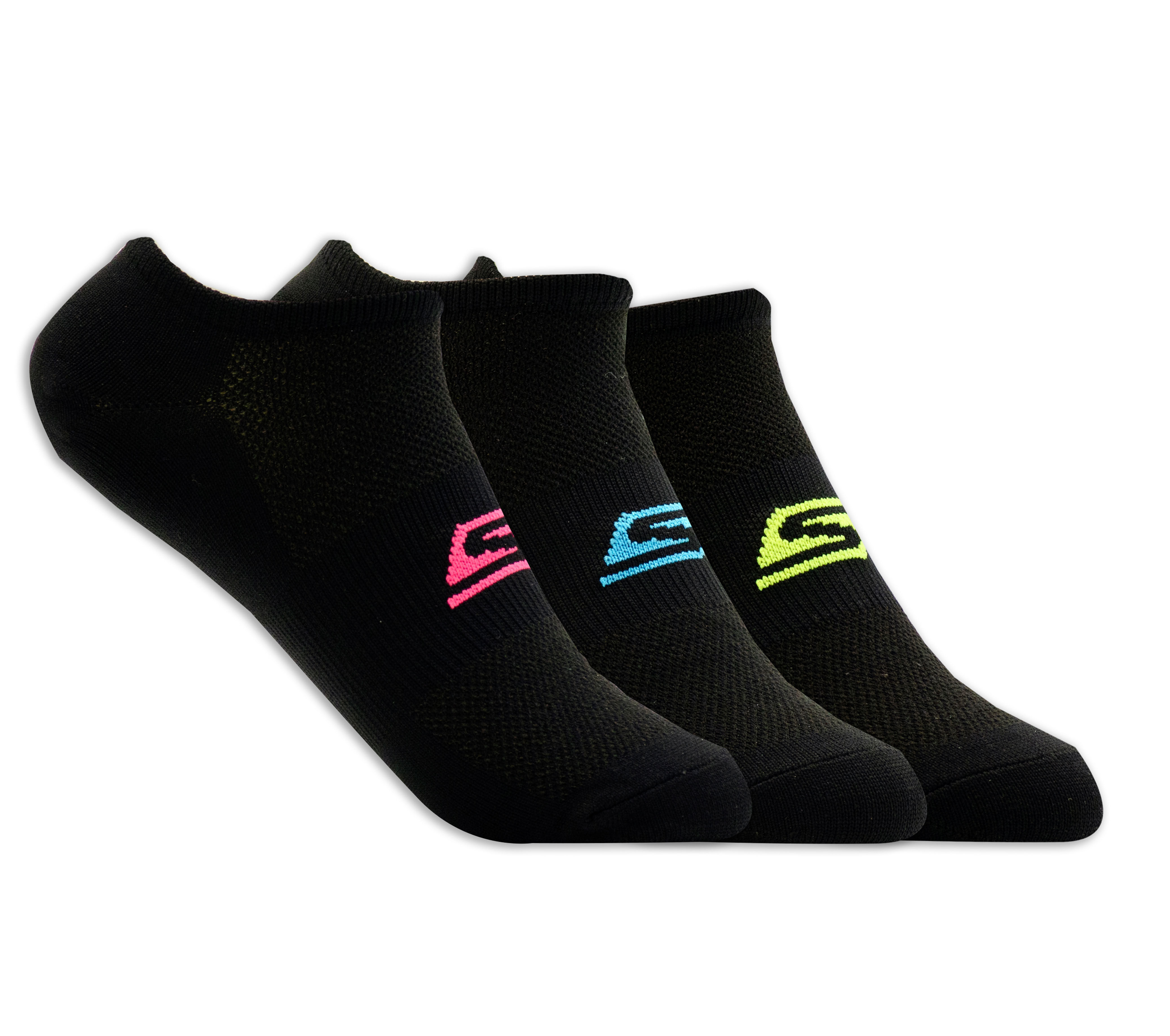 3 Pack No Show Stretch Socks