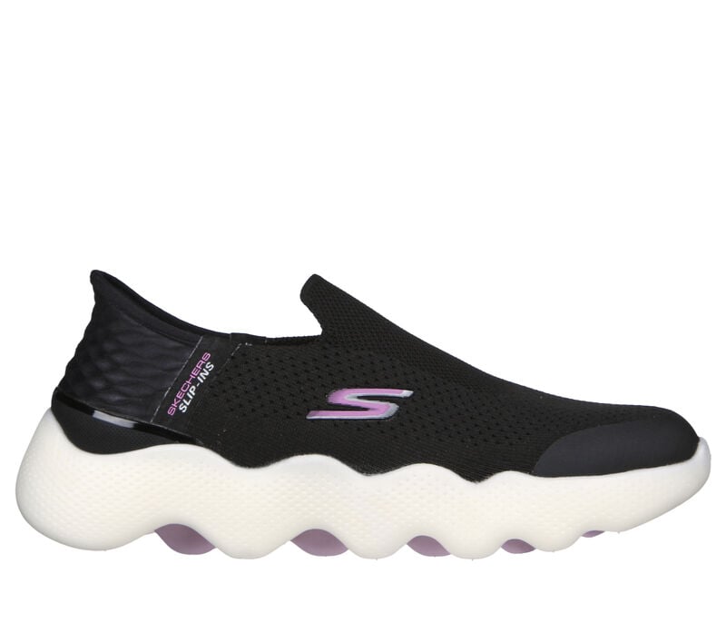 Skechers Slip-ins: GO WALK Massage Fit, BLACK / PINK, largeimage number 0