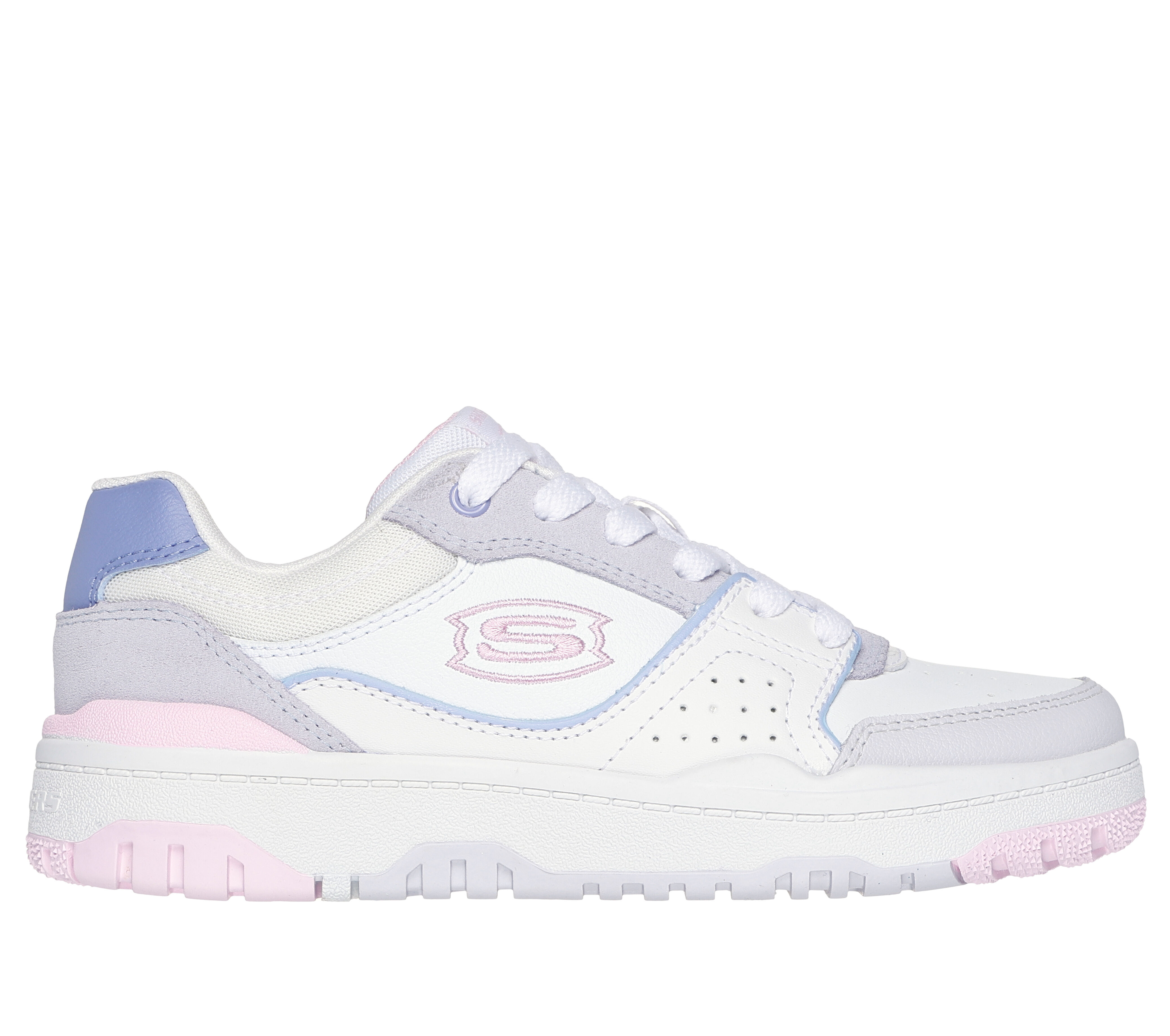 Zapatos skechers niña white top