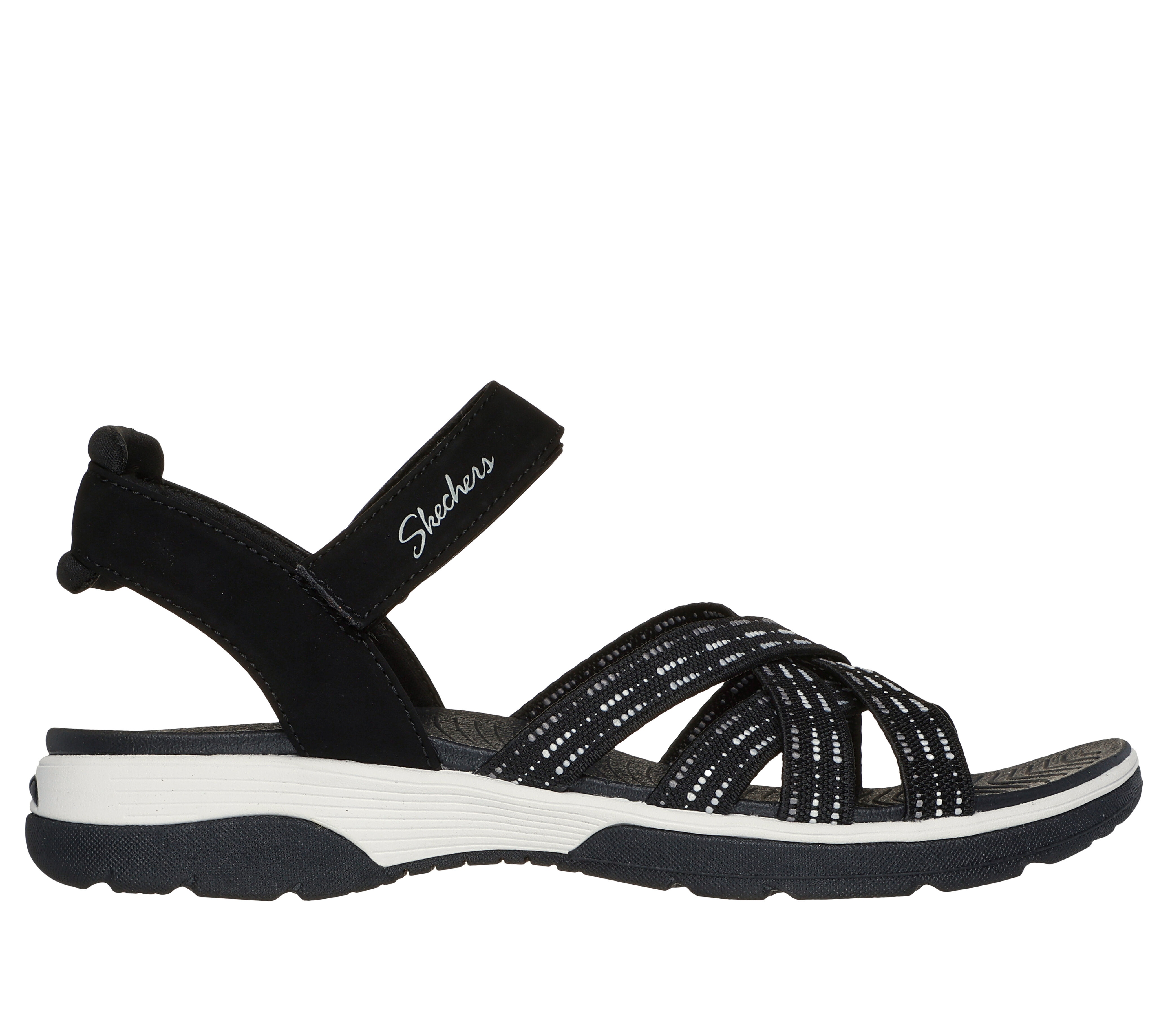 Skechers women's sandals black store