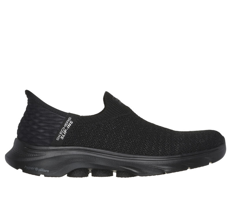 Skechers black shoes with straps clearance