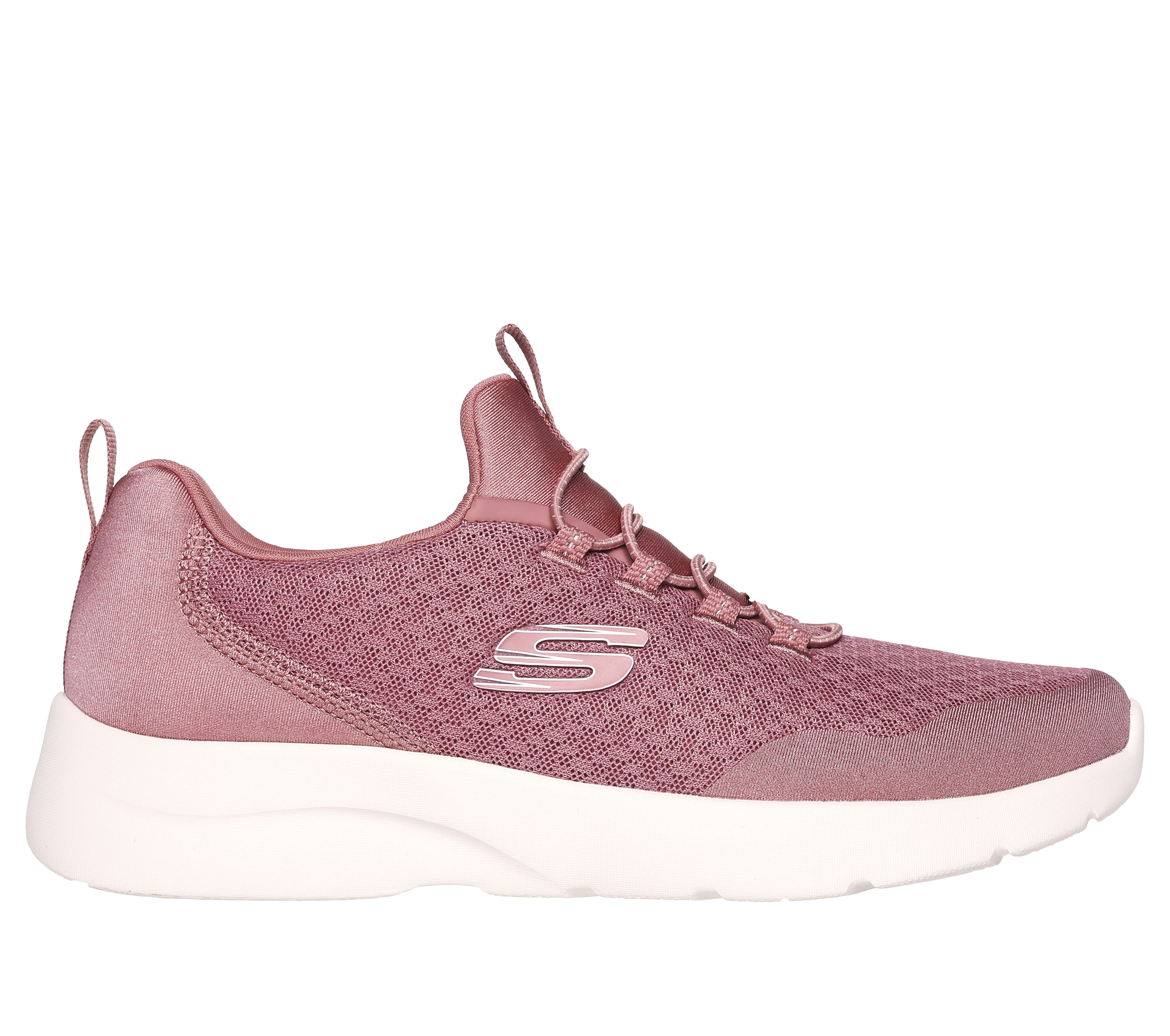 Skechers Women s Dynamight 2.0 Real Smooth Sneaker Size 7.5 Rose Textile Synthetic Vegan Machine Washable