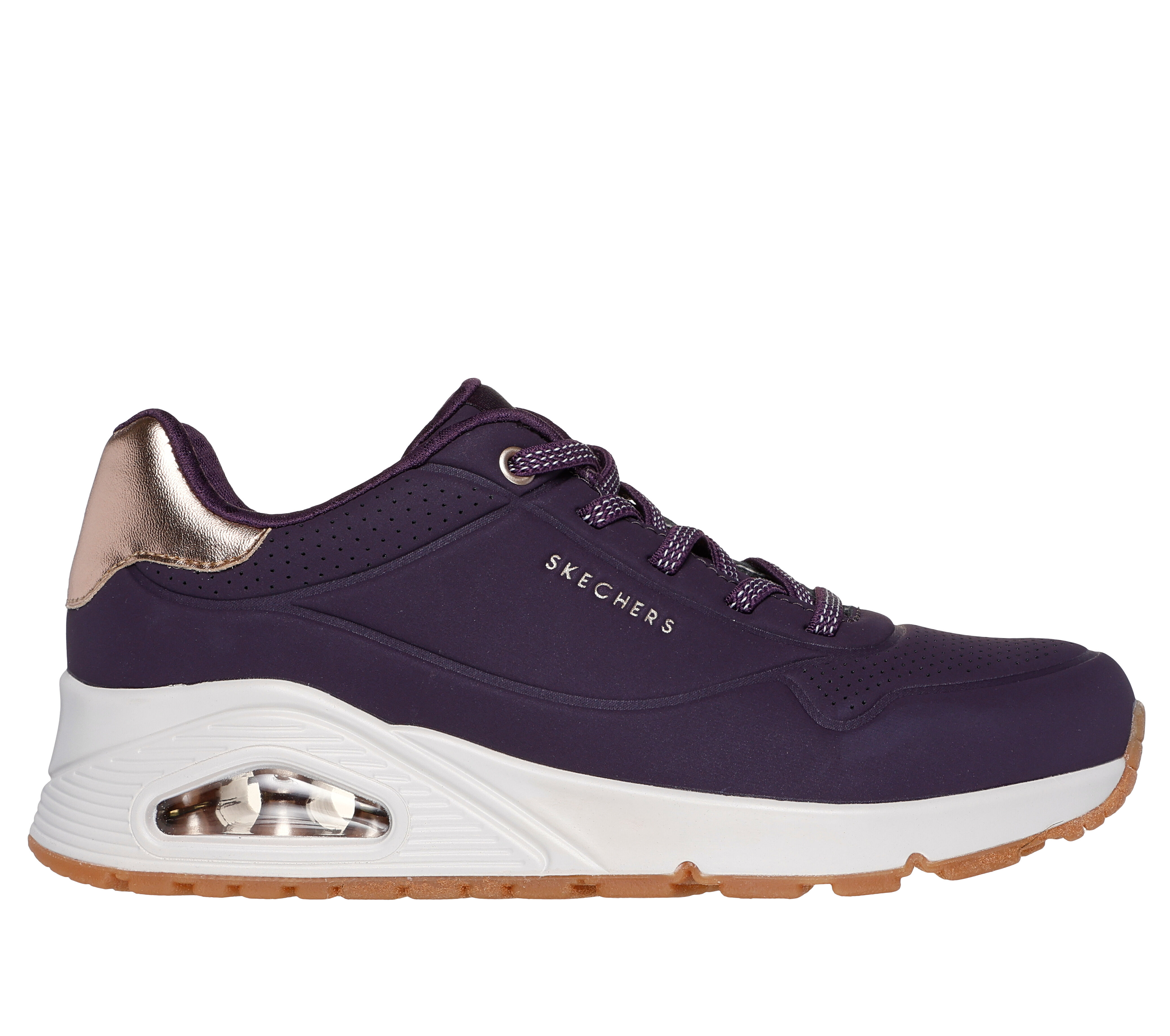 Dark purple skechers hotsell