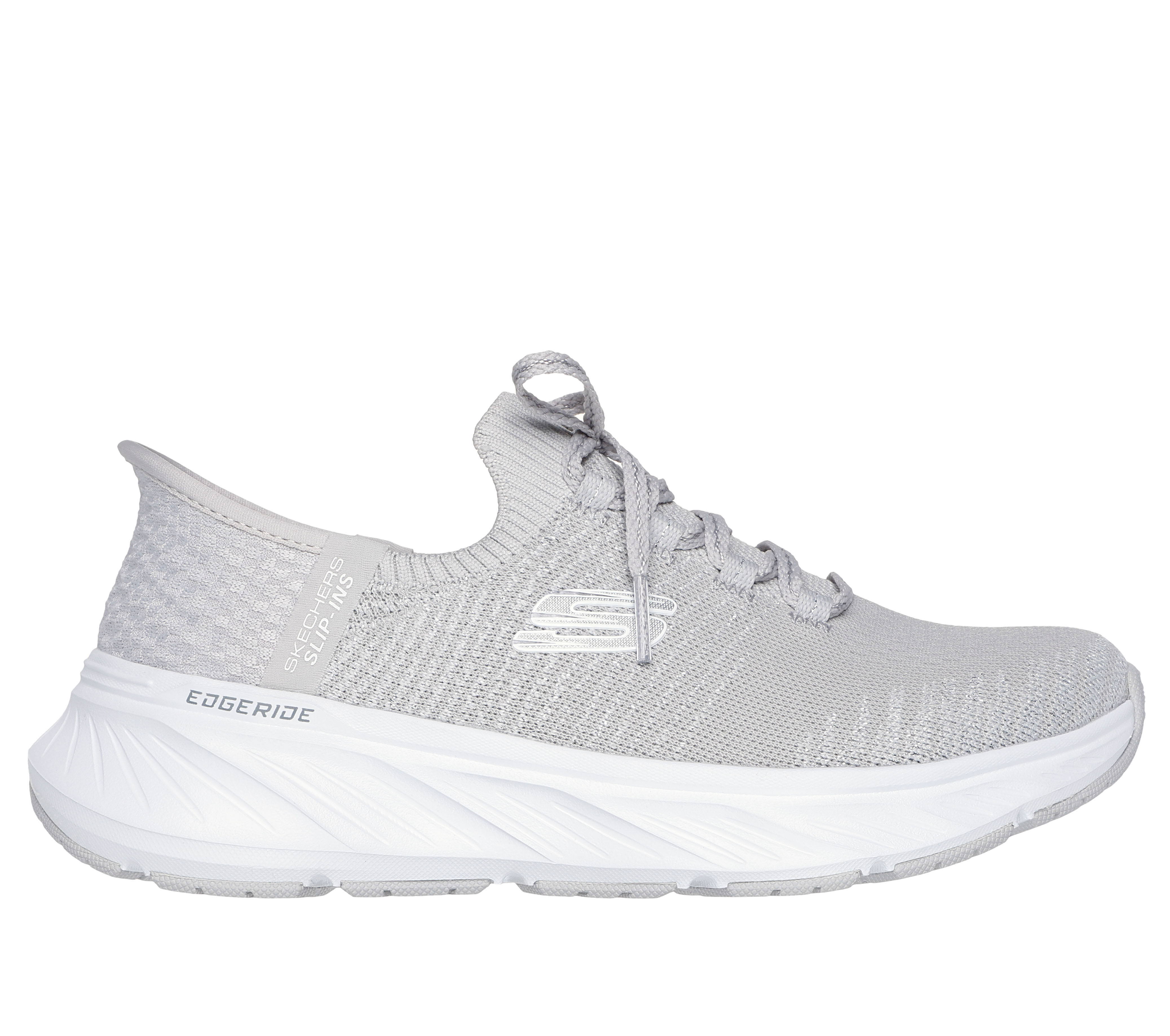 スケッチャーズ SKECHERS SLIP-INS:D'LIGHTS - NEW CLASSIC（スリップインズ：ディライツ - ニュー  クラシック）レースアップスニーカー 150030 （ホワイト/シルバー） -ファッション通販 FASHION WALKER