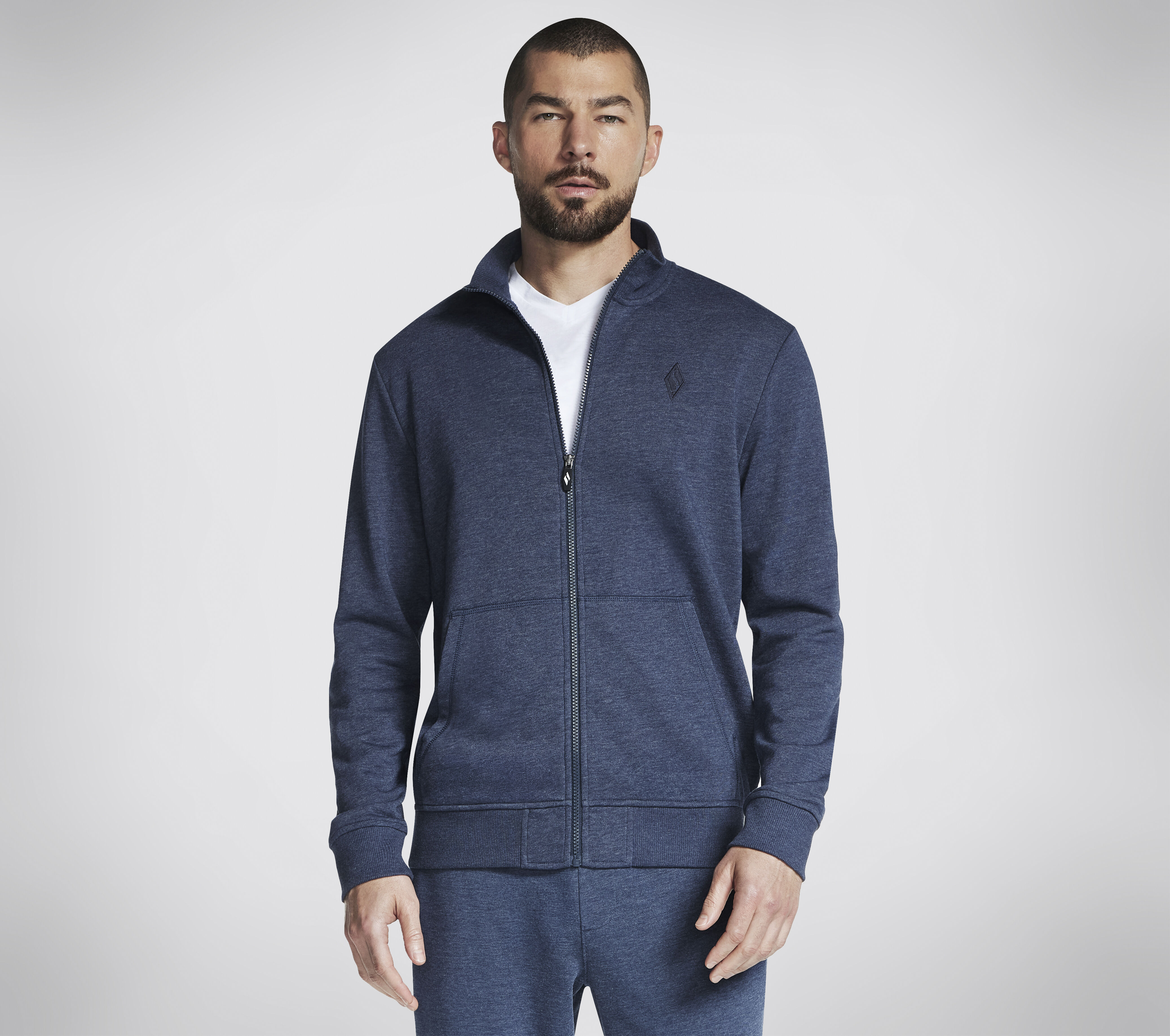 Hoodless sweatshirts with zippers top
