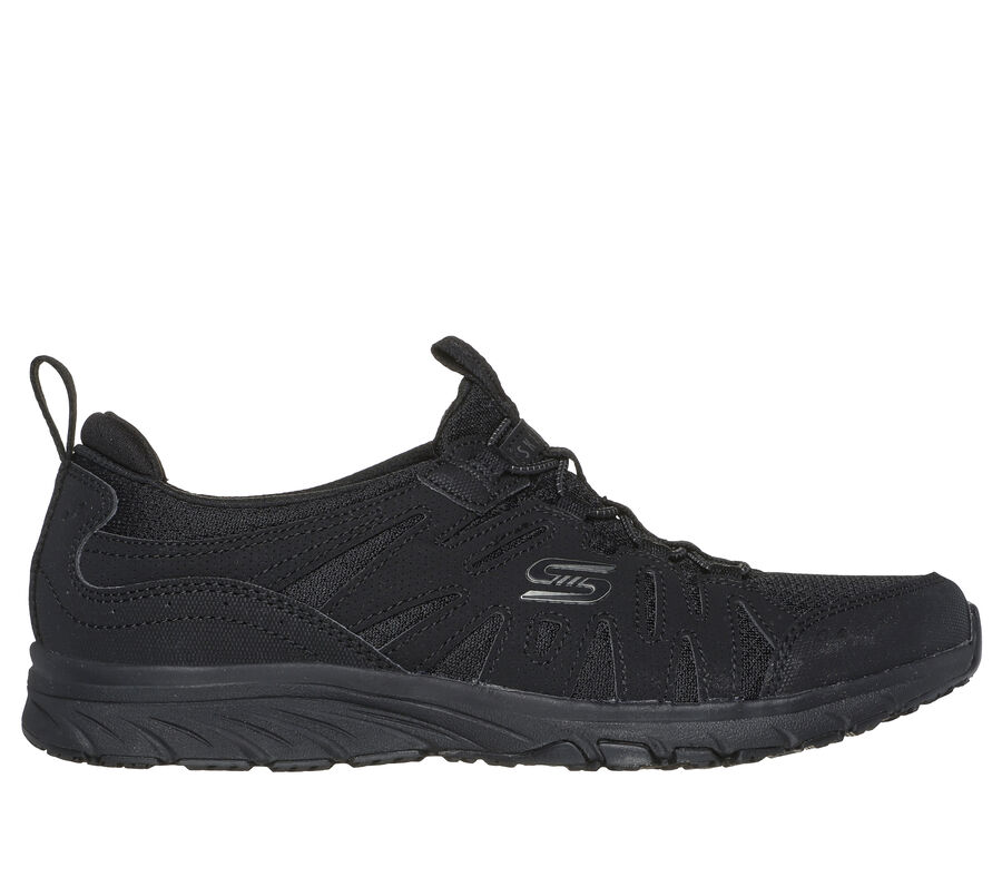 Black skechers tennis shoes clearance
