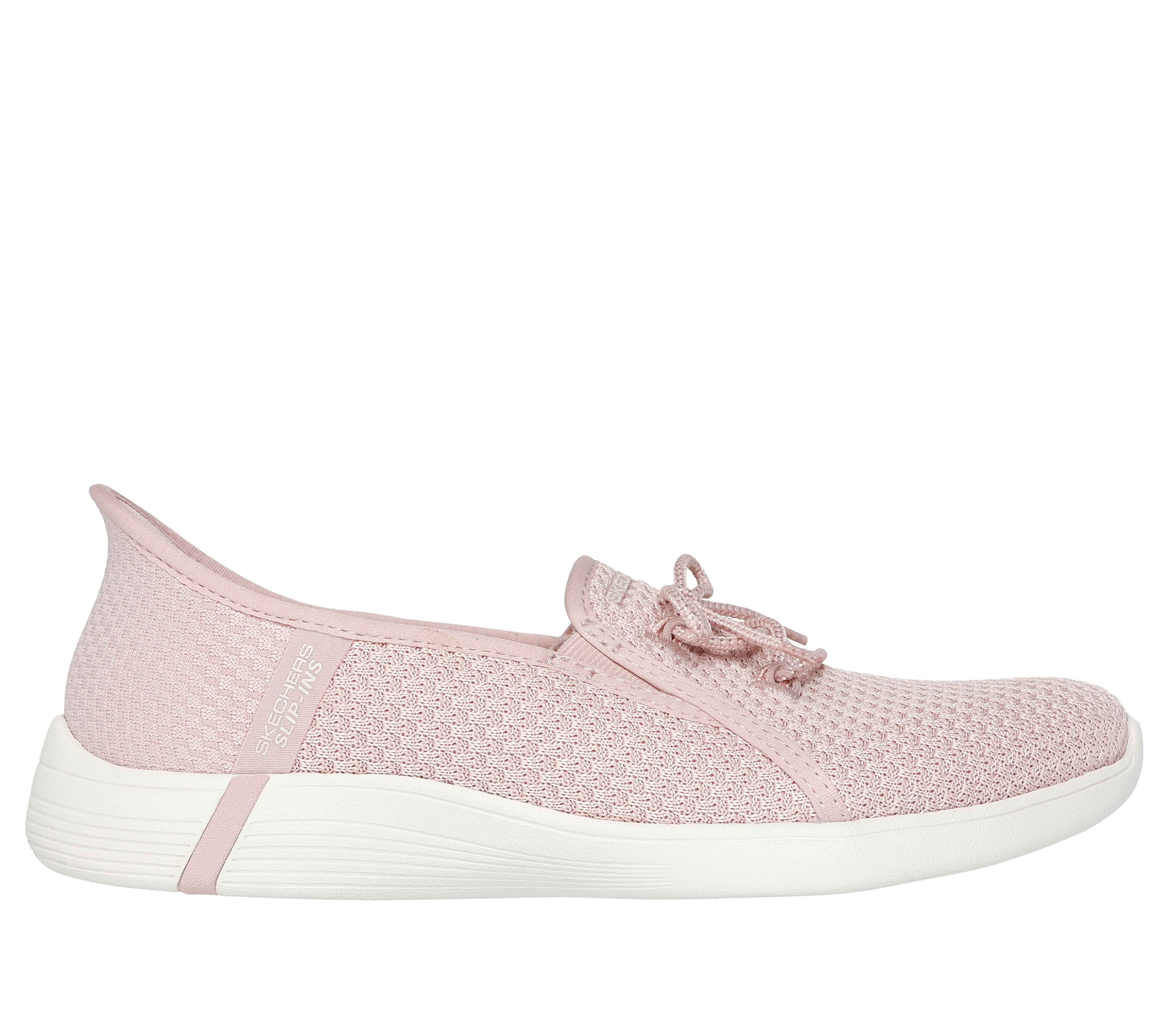 Skechers slip ons pink discount